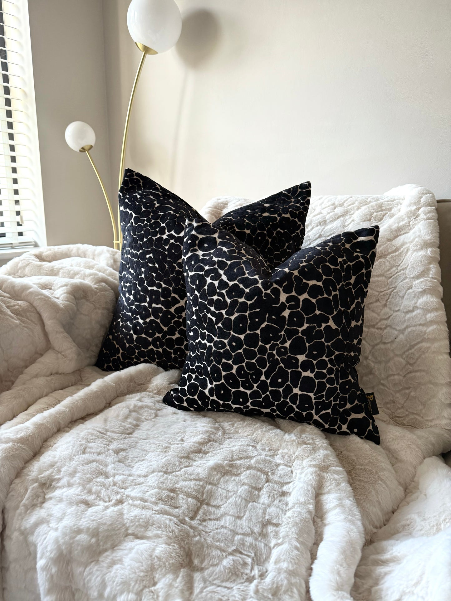 Spot On Black Cushion 16”