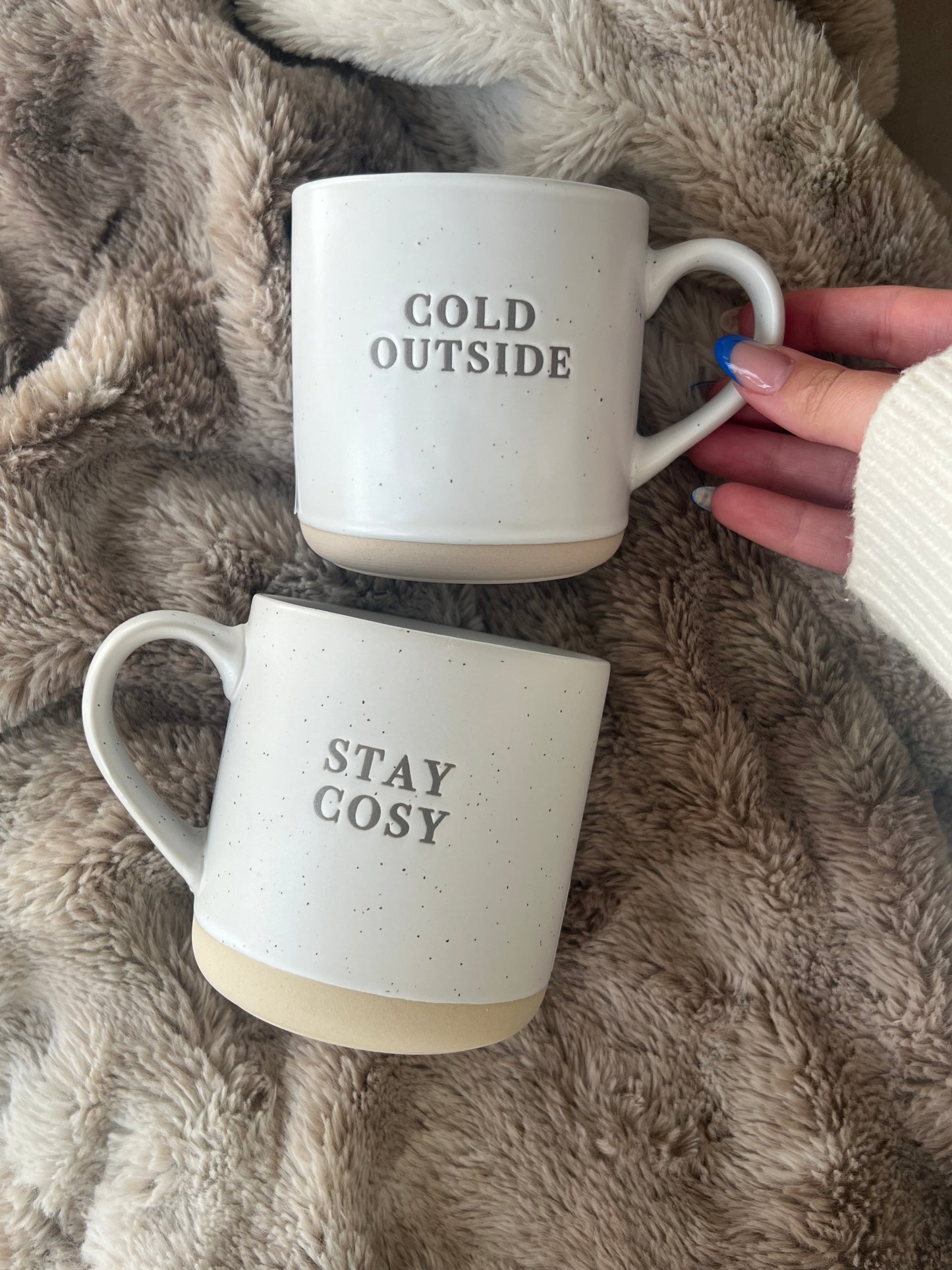 Cold Outside Speckled Ceramic Mug