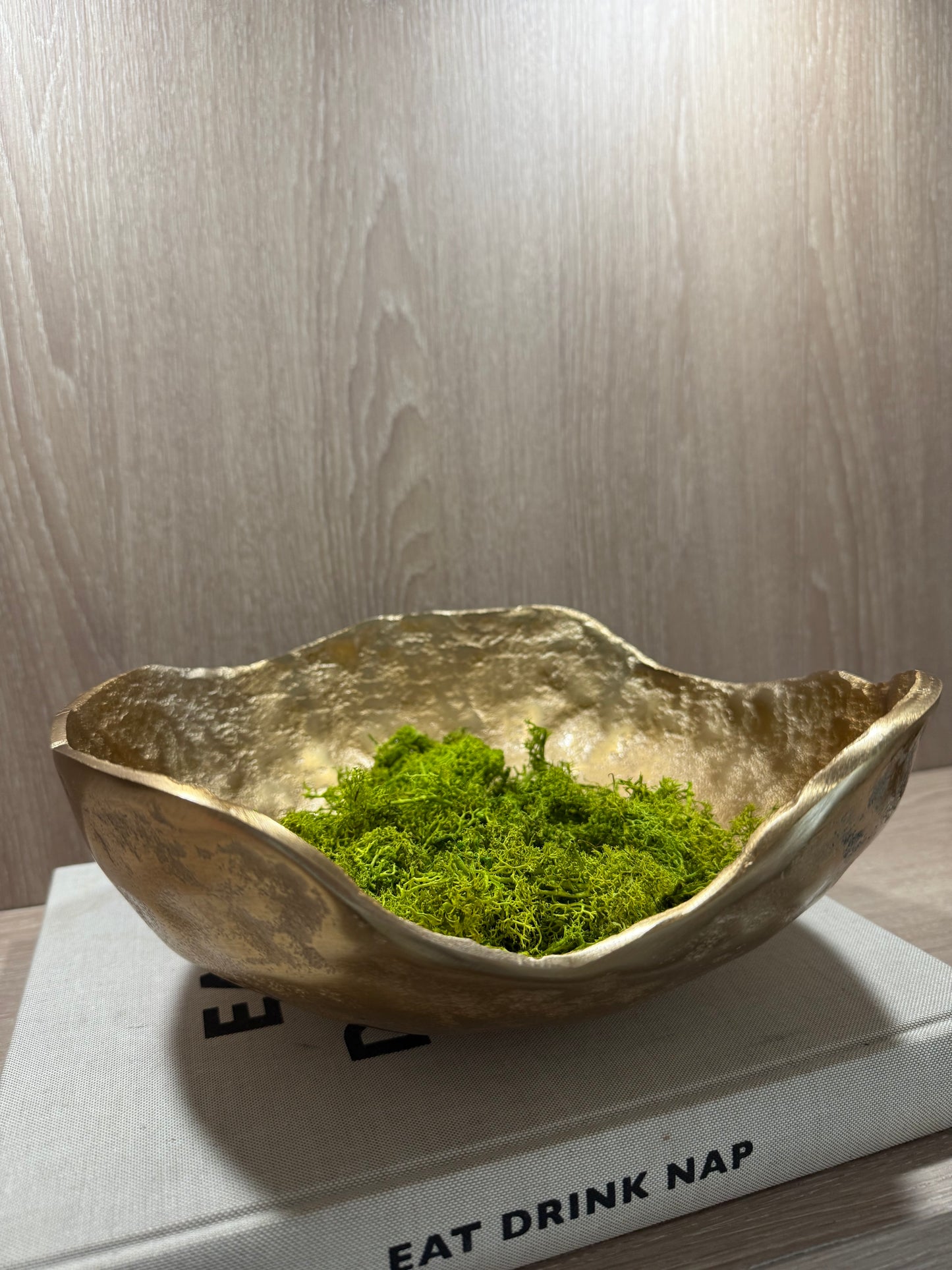 Hazal Gold Hammered Decorative Bowl