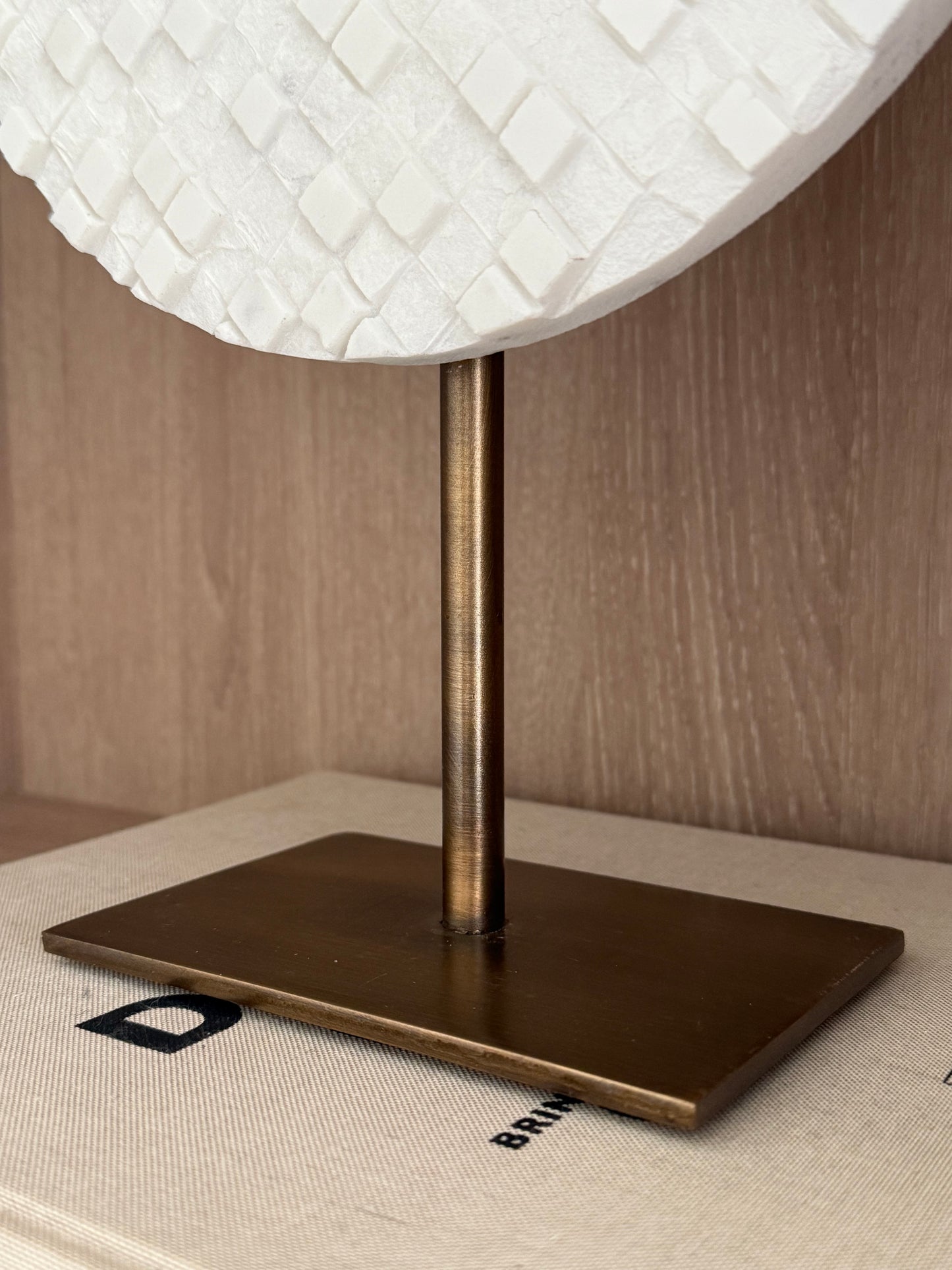 YVO White Marble & Antique Bronze Sculpture