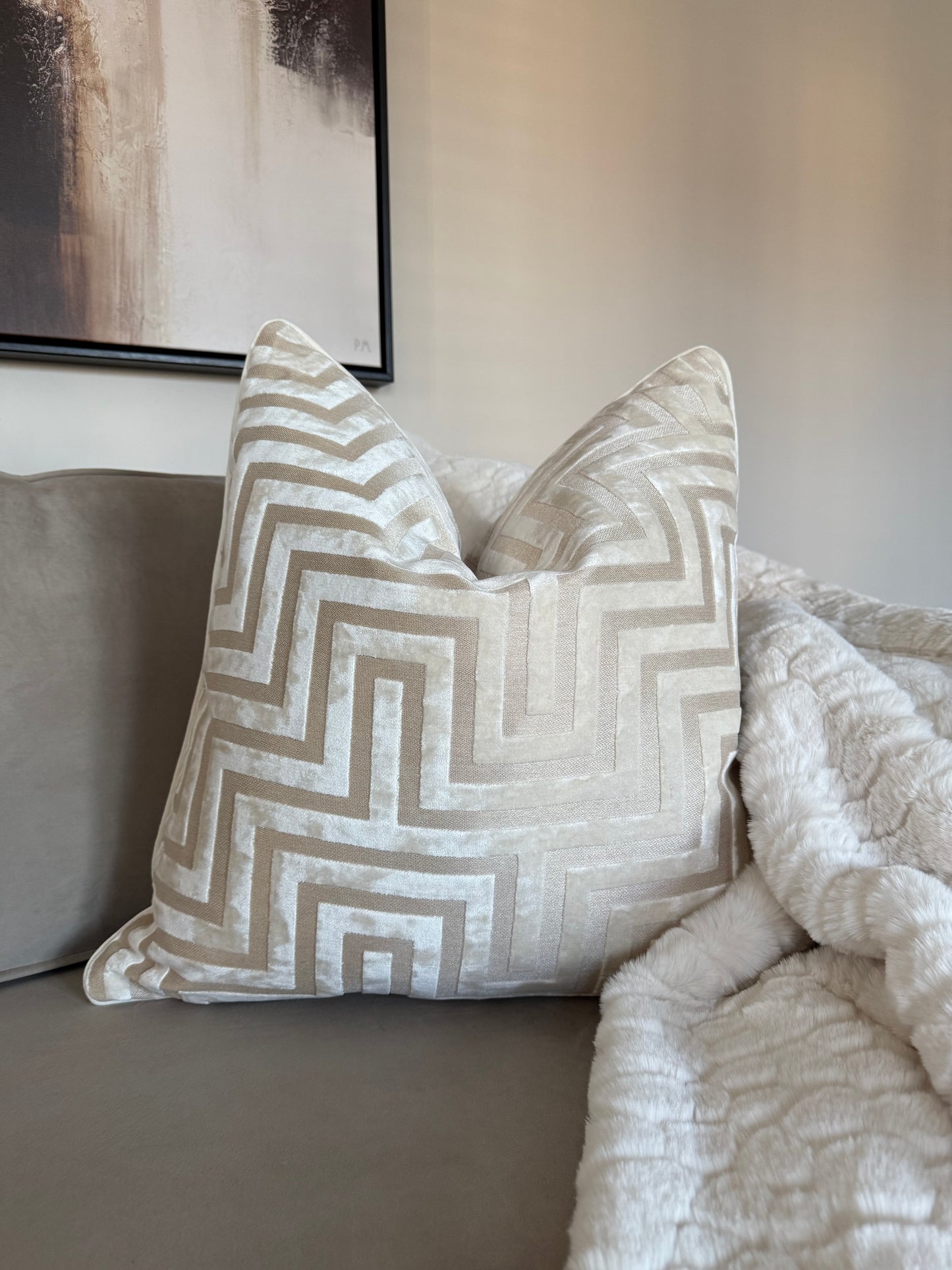 Amazing Ivory Large Cushion 22”