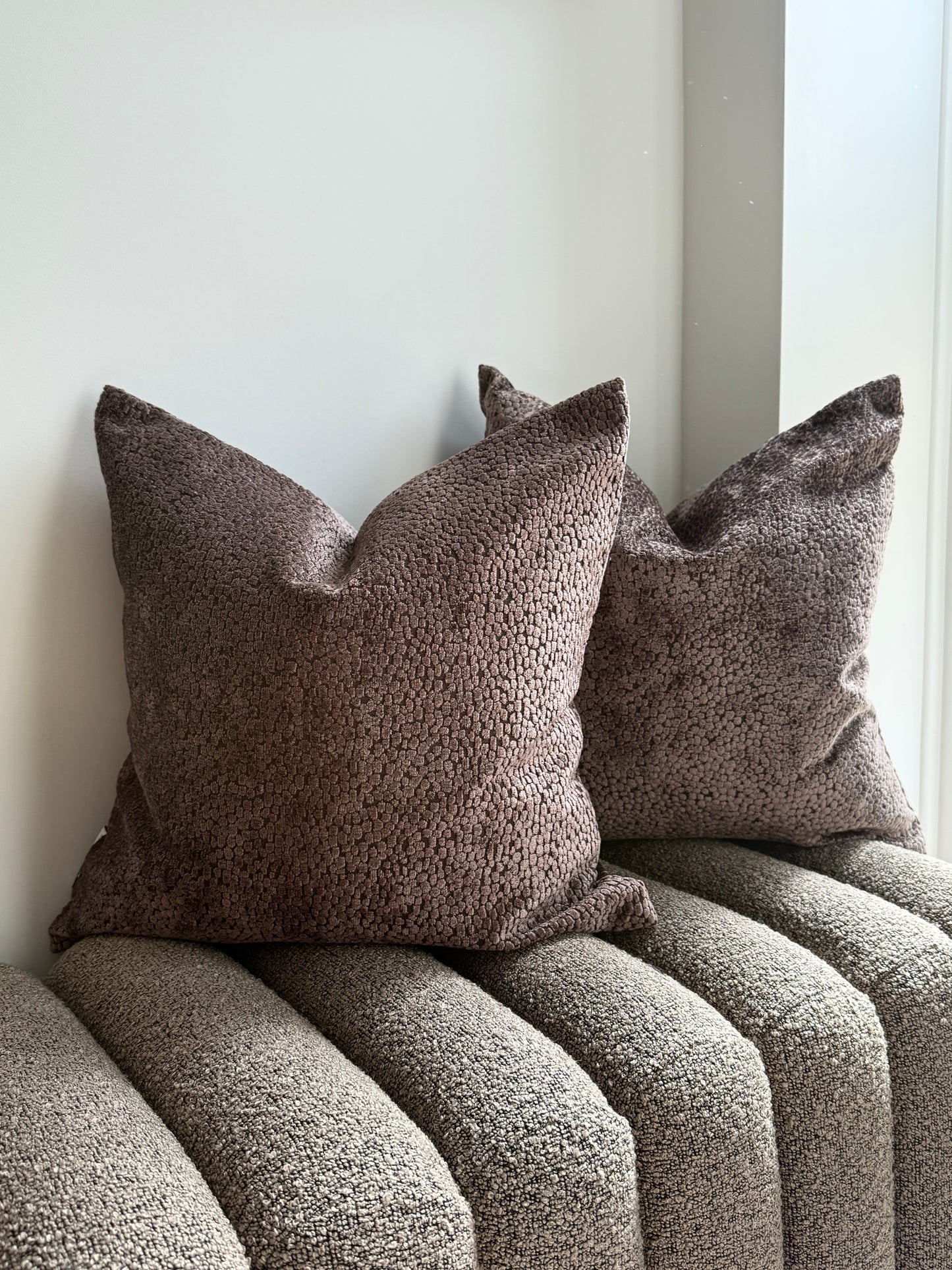 Bingham Chocolate Cushion 16"