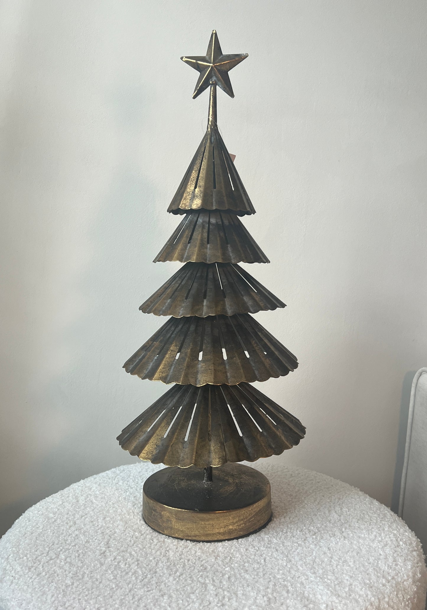 Gold Metal Christmas Tree
