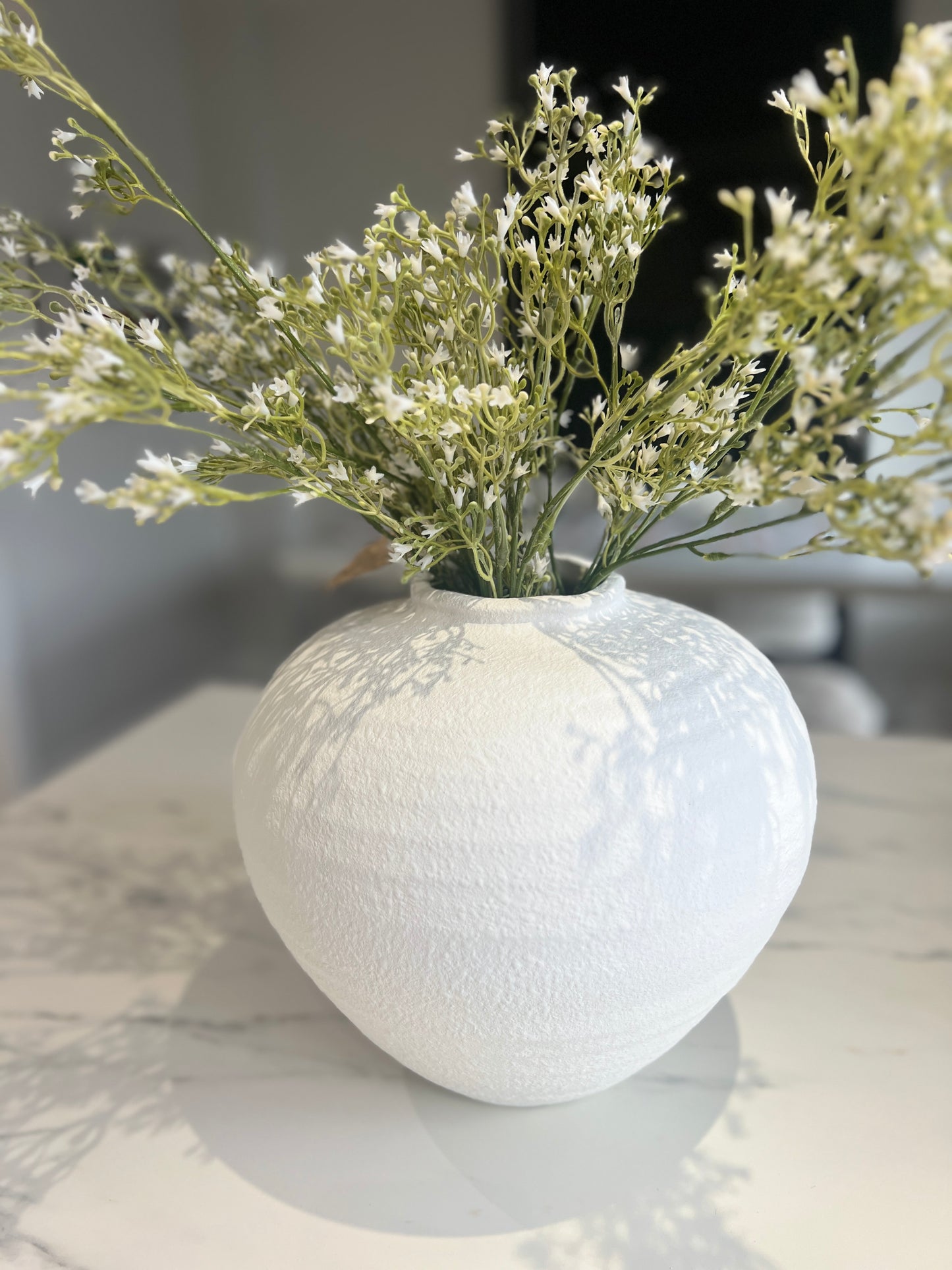 Matte White Ceramic Vase