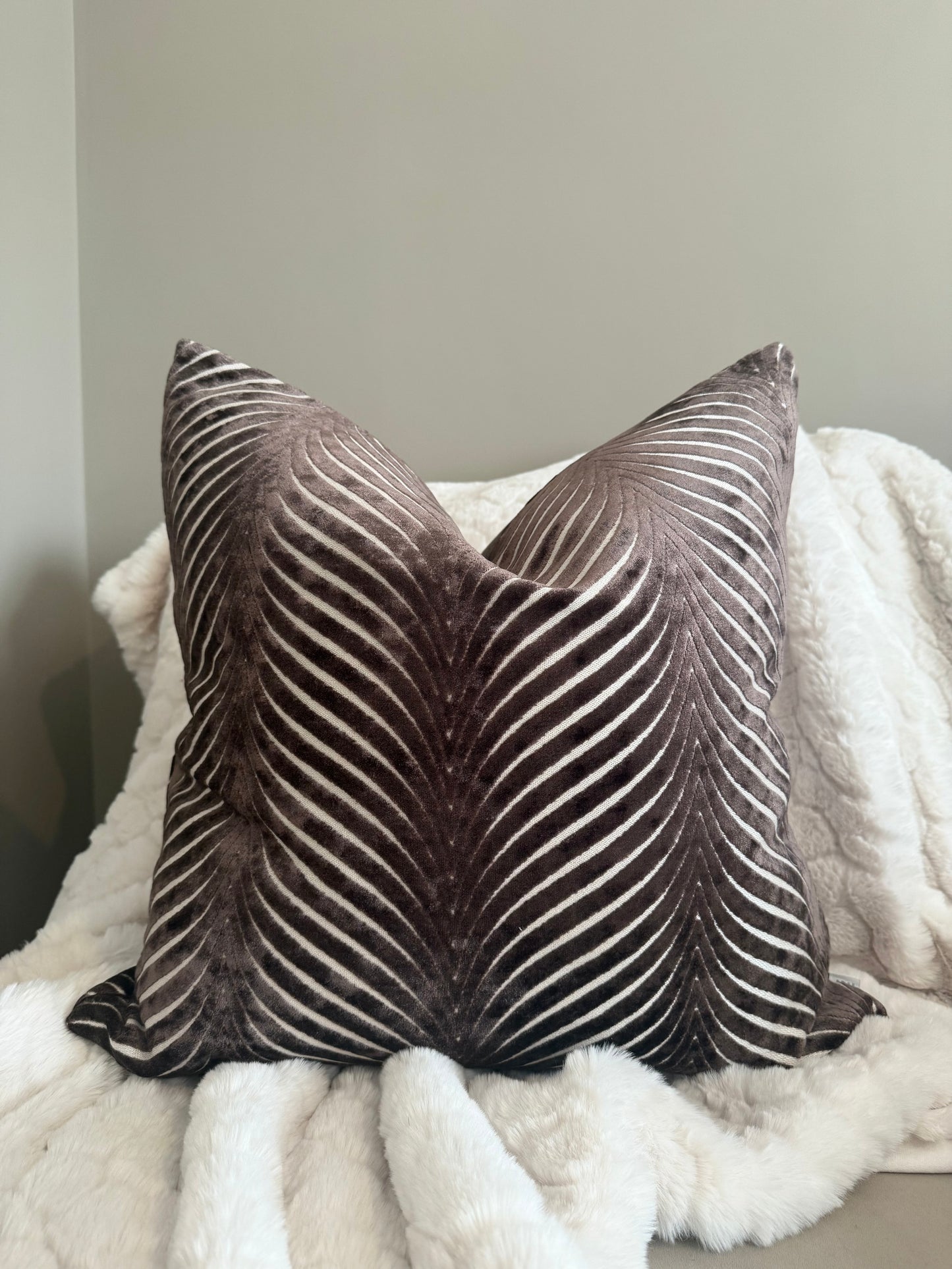 Rada Chocolate Large Cushion 22"