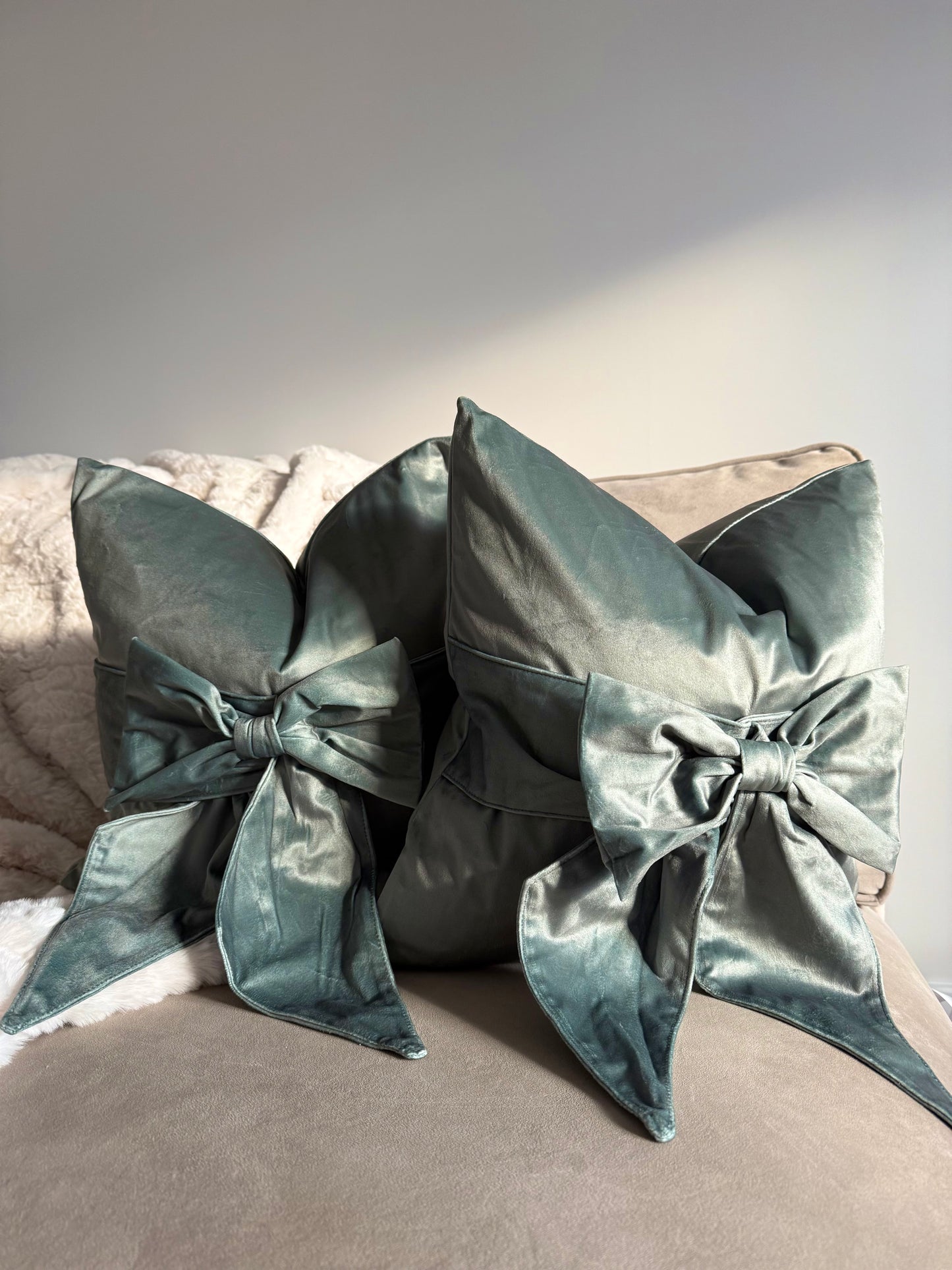 Sage Tied Up Cushion