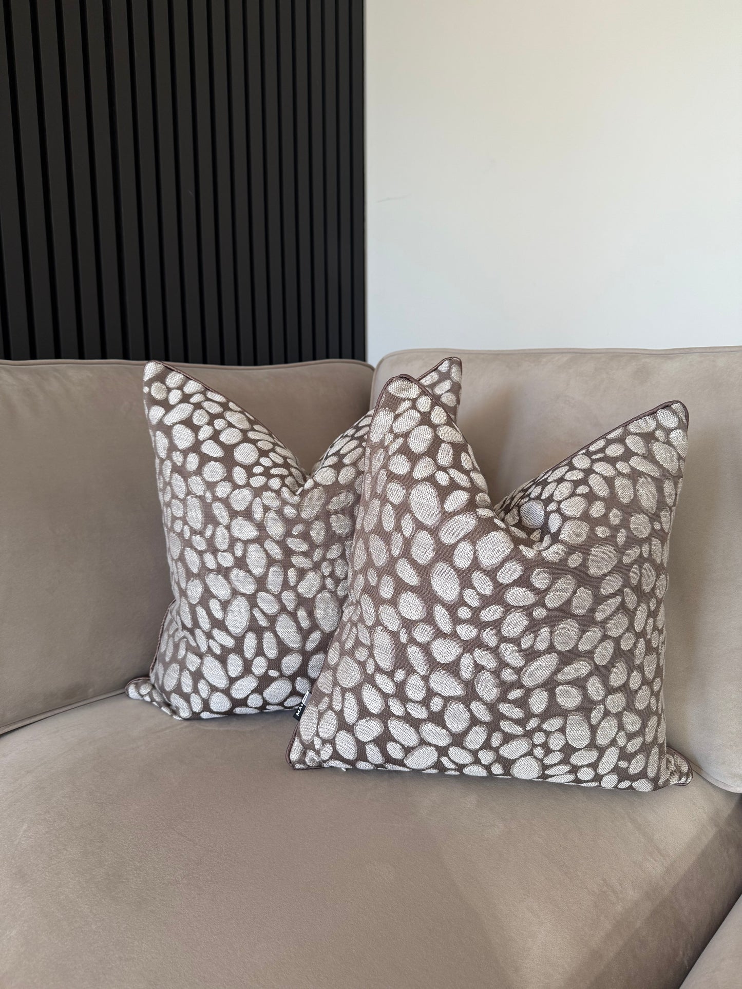 Pebbles Taupe Large Cushion 20”