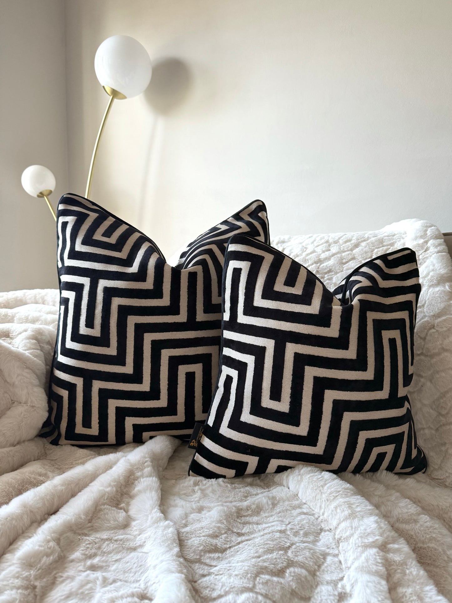 Amazing Black Large Cushion 22”