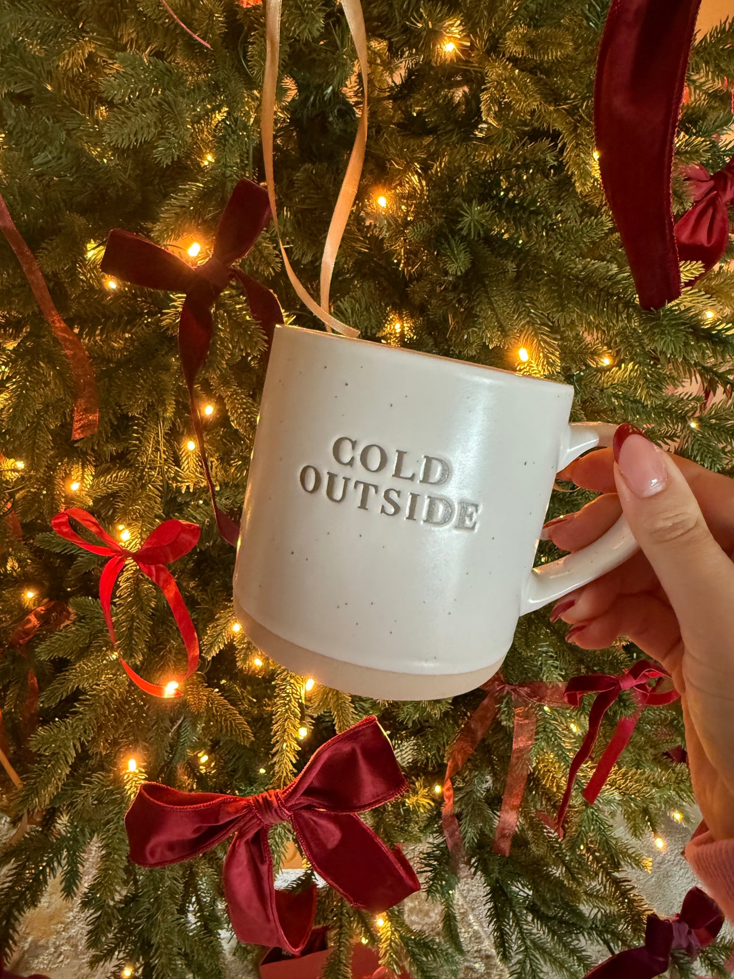 Cold Outside Speckled Ceramic Mug