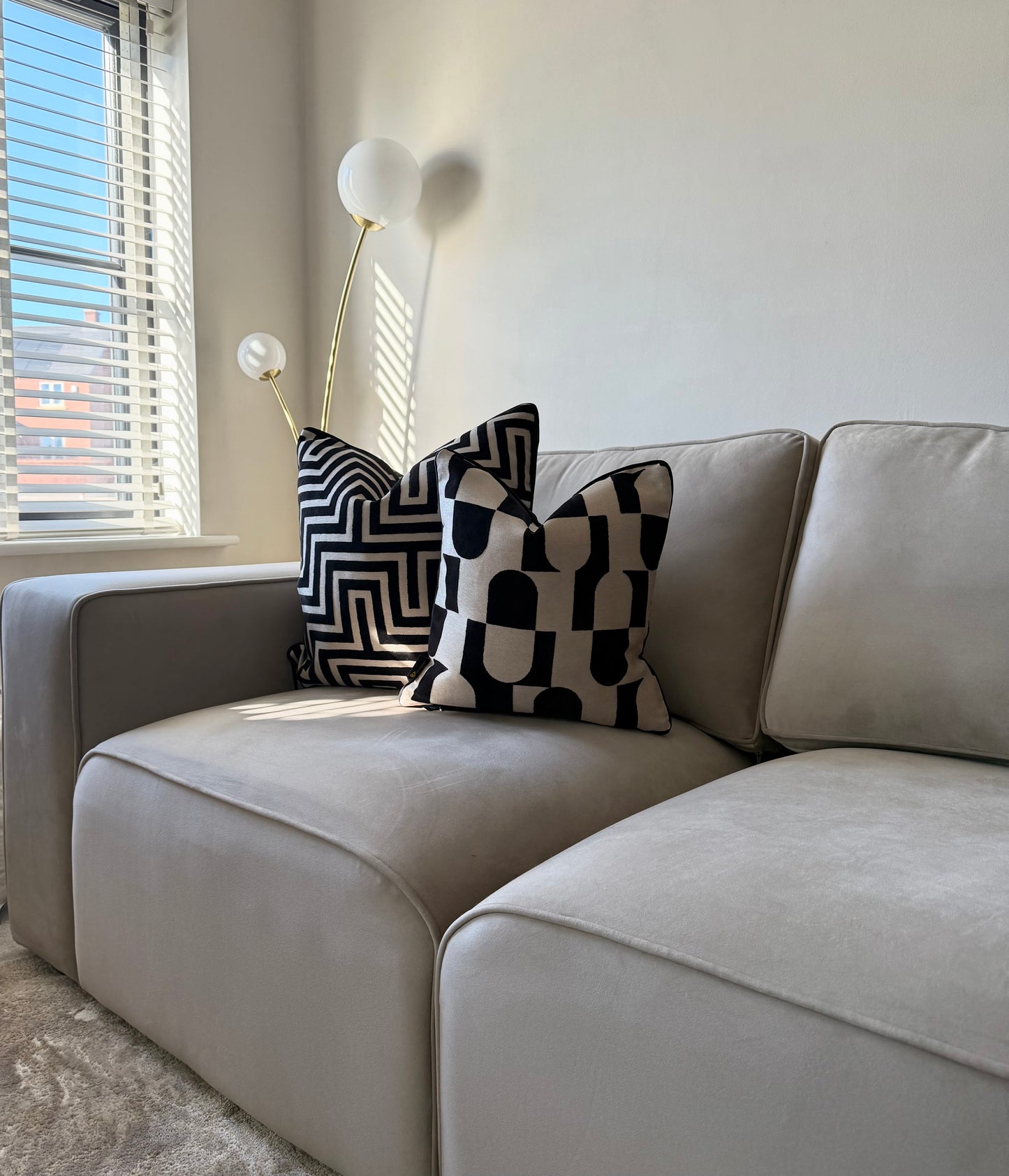 Amazing Black Large Cushion 22”