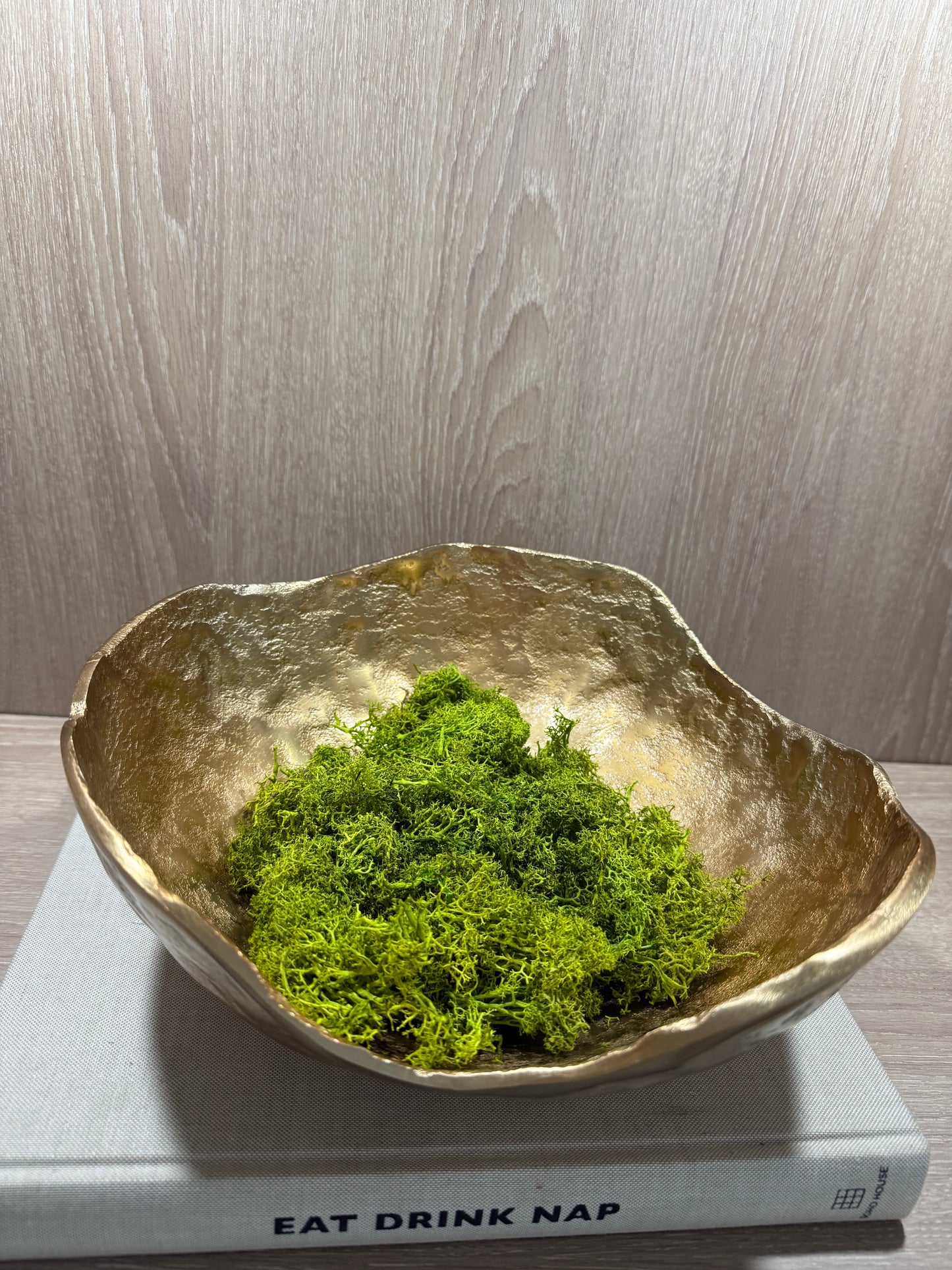 Hazal Gold Hammered Decorative Bowl