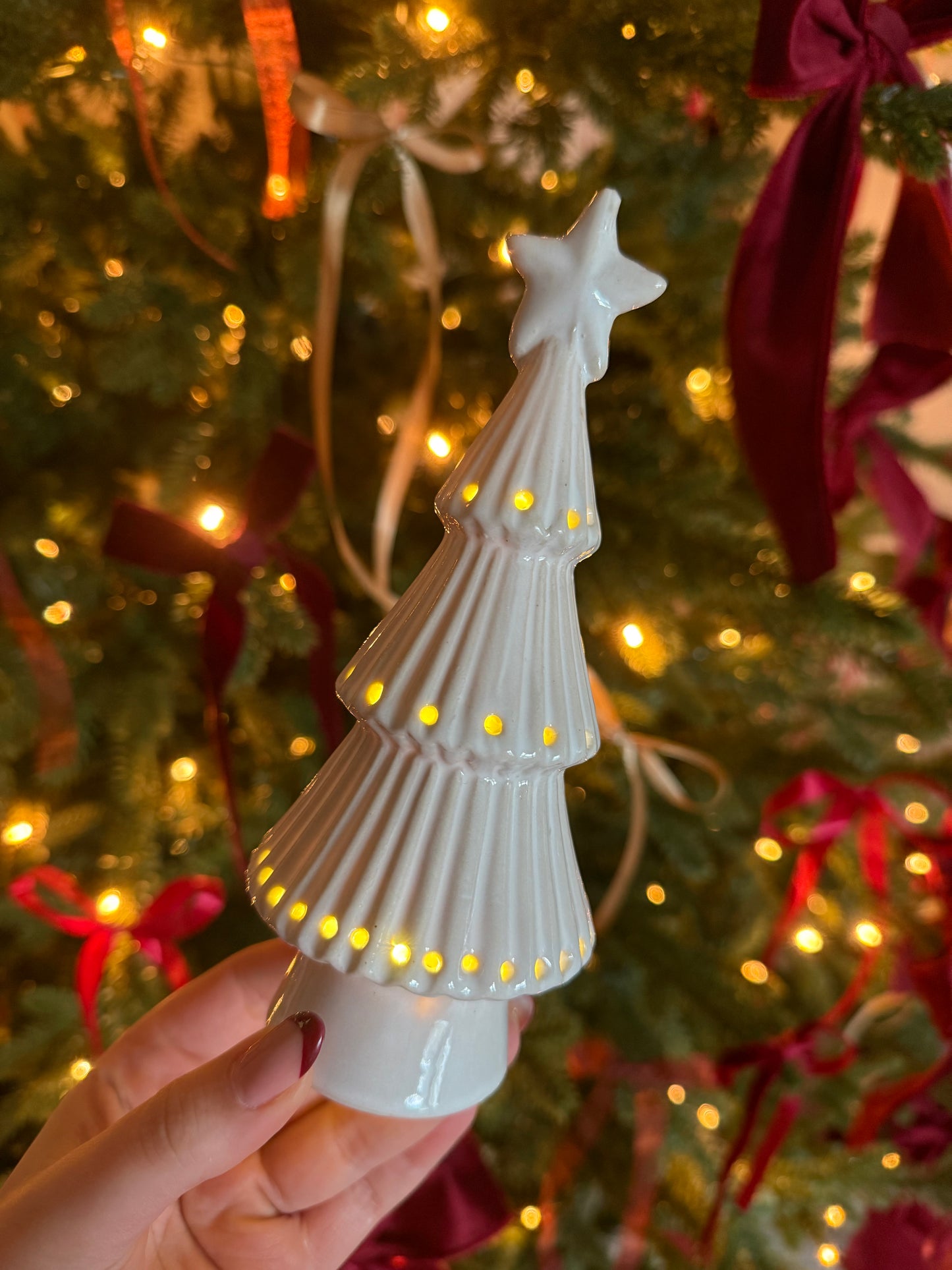 Porcelain Light-Up Christmas Tree