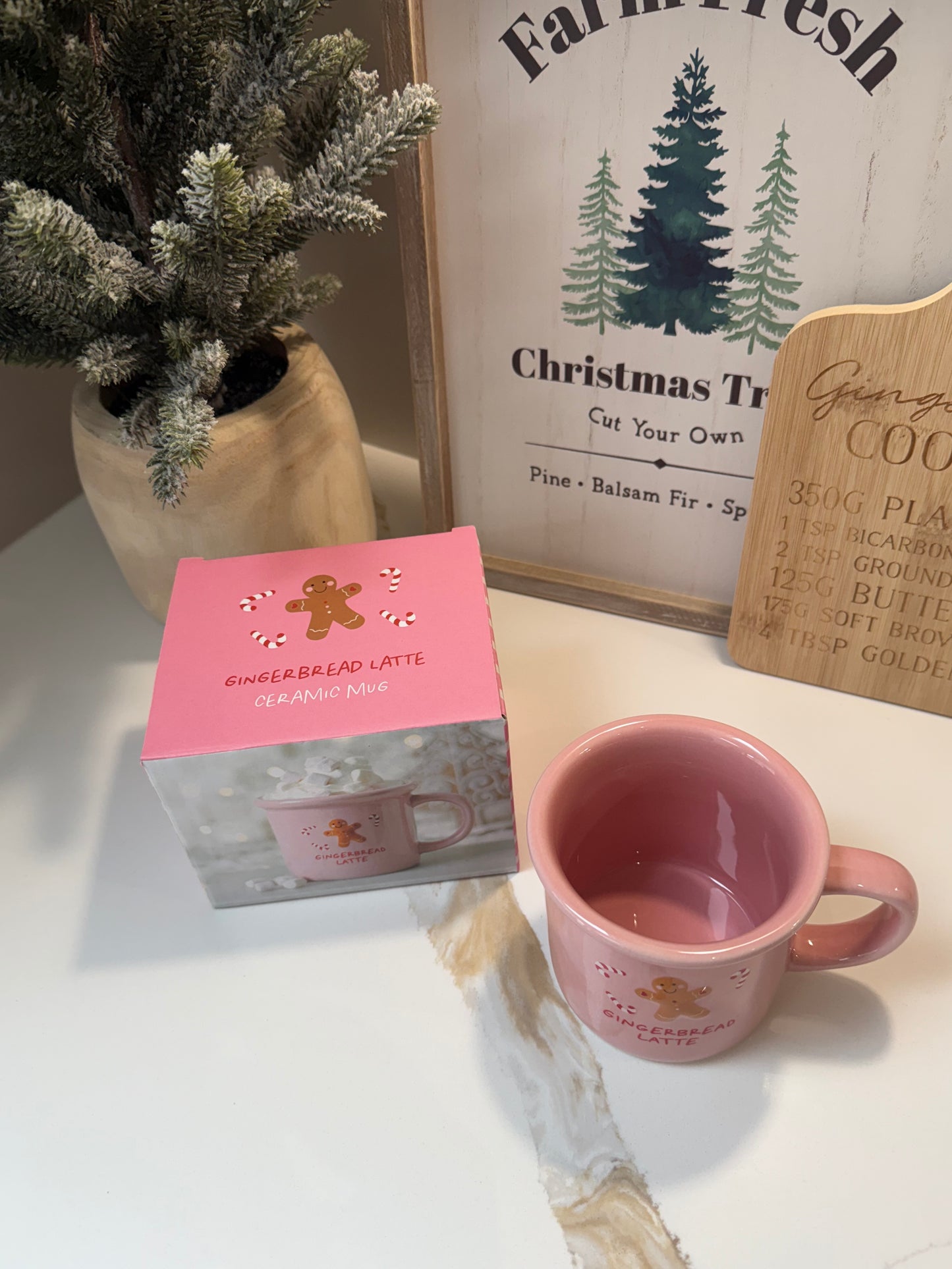 Pink Gingerbread Latte Mug