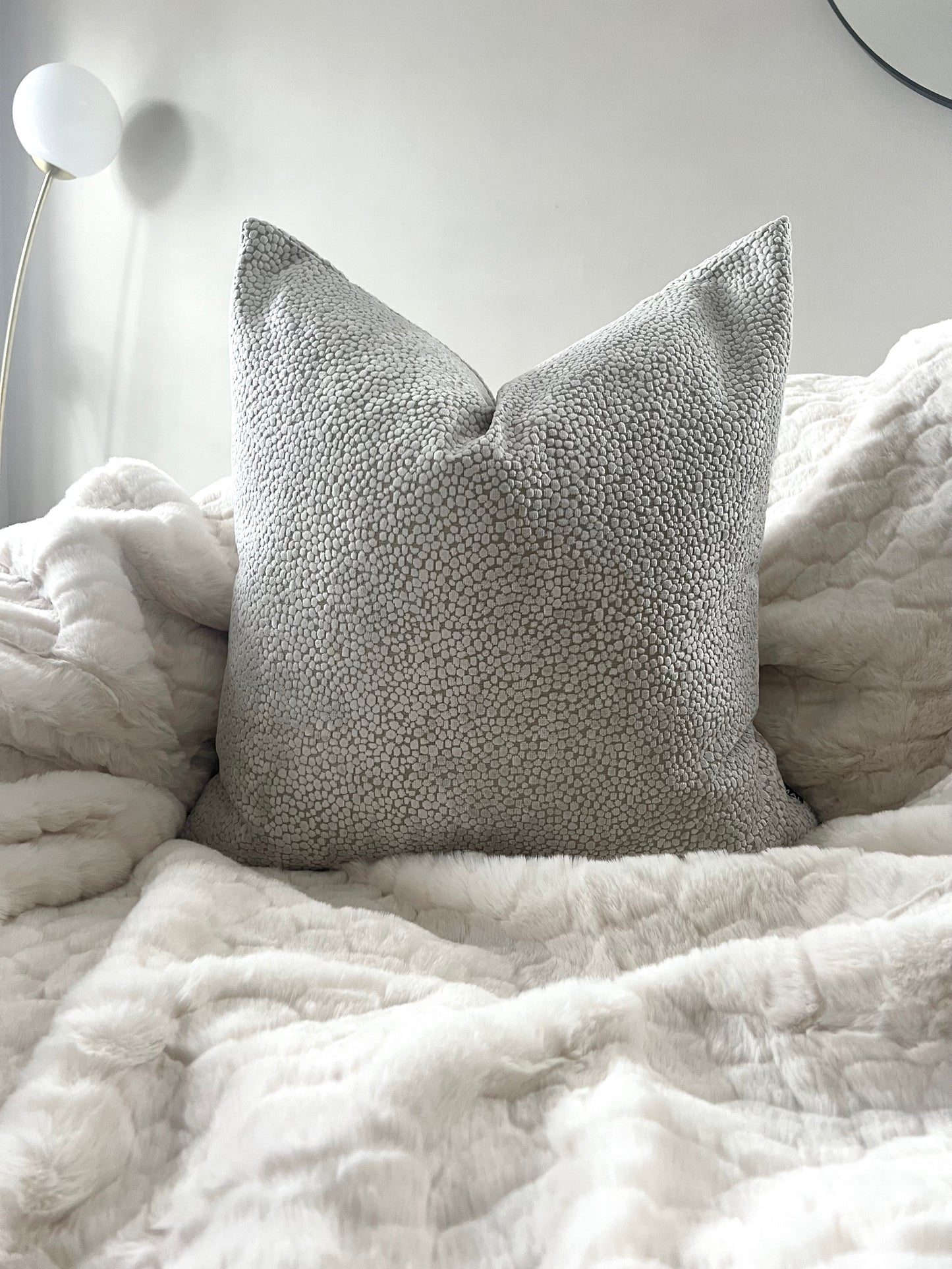 Bingham Cream Large Cushion 22"
