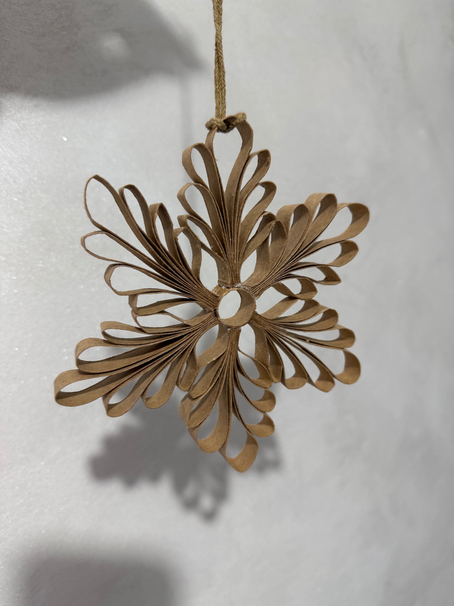 Kraft Paper Snowflake Decoration