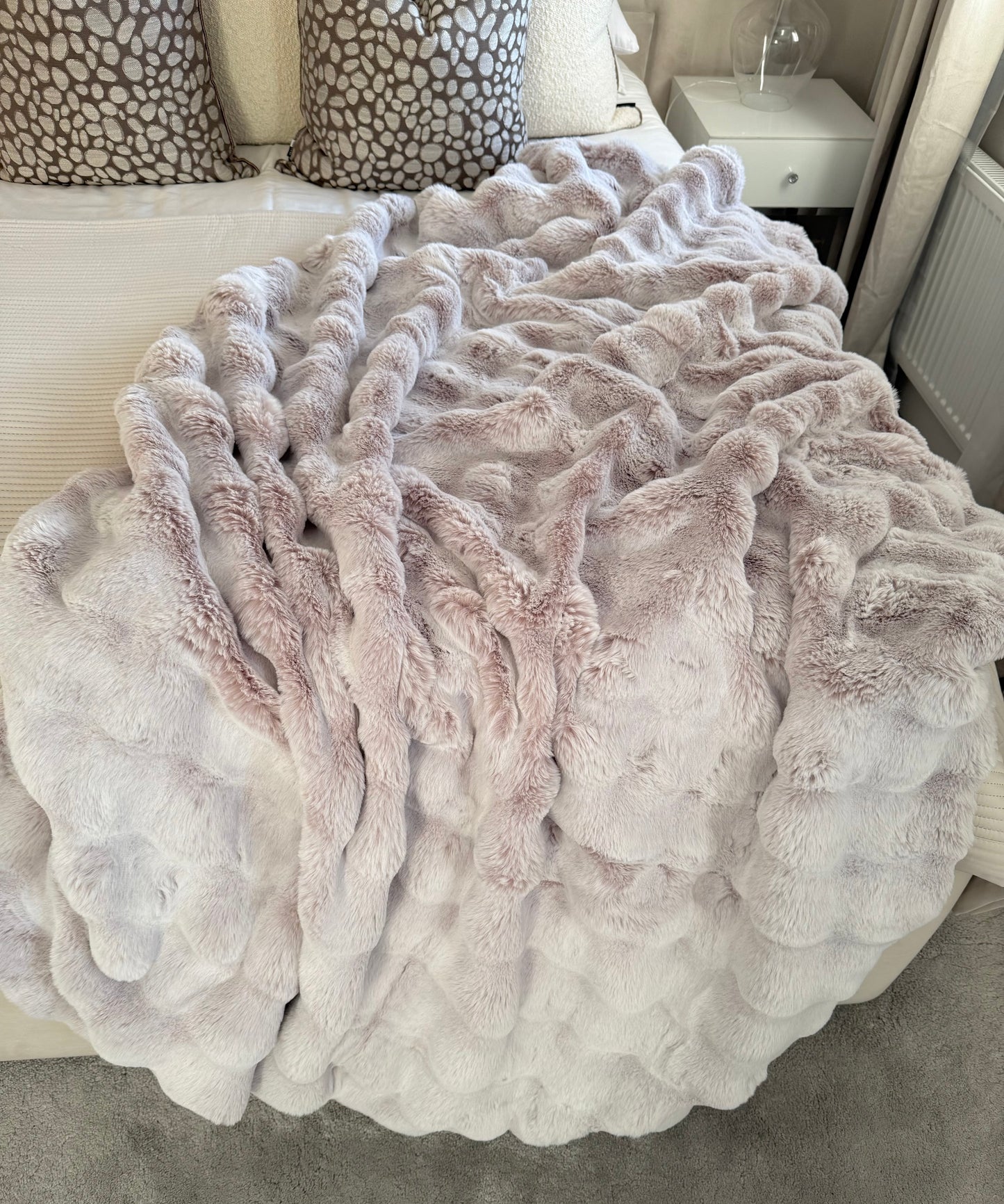 Highgate Luxury Natural Faux Fur Throw