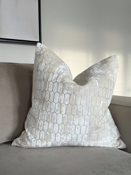 Albie Ivory Large Cushion 22"