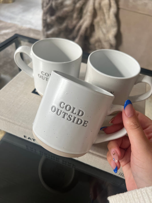 Cold Outside Speckled Ceramic Mug