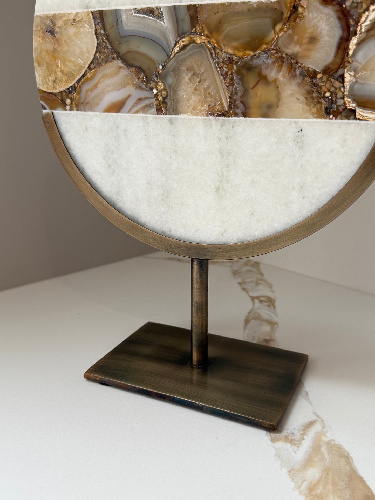GOUYA Antique Bronze Marble Ornament