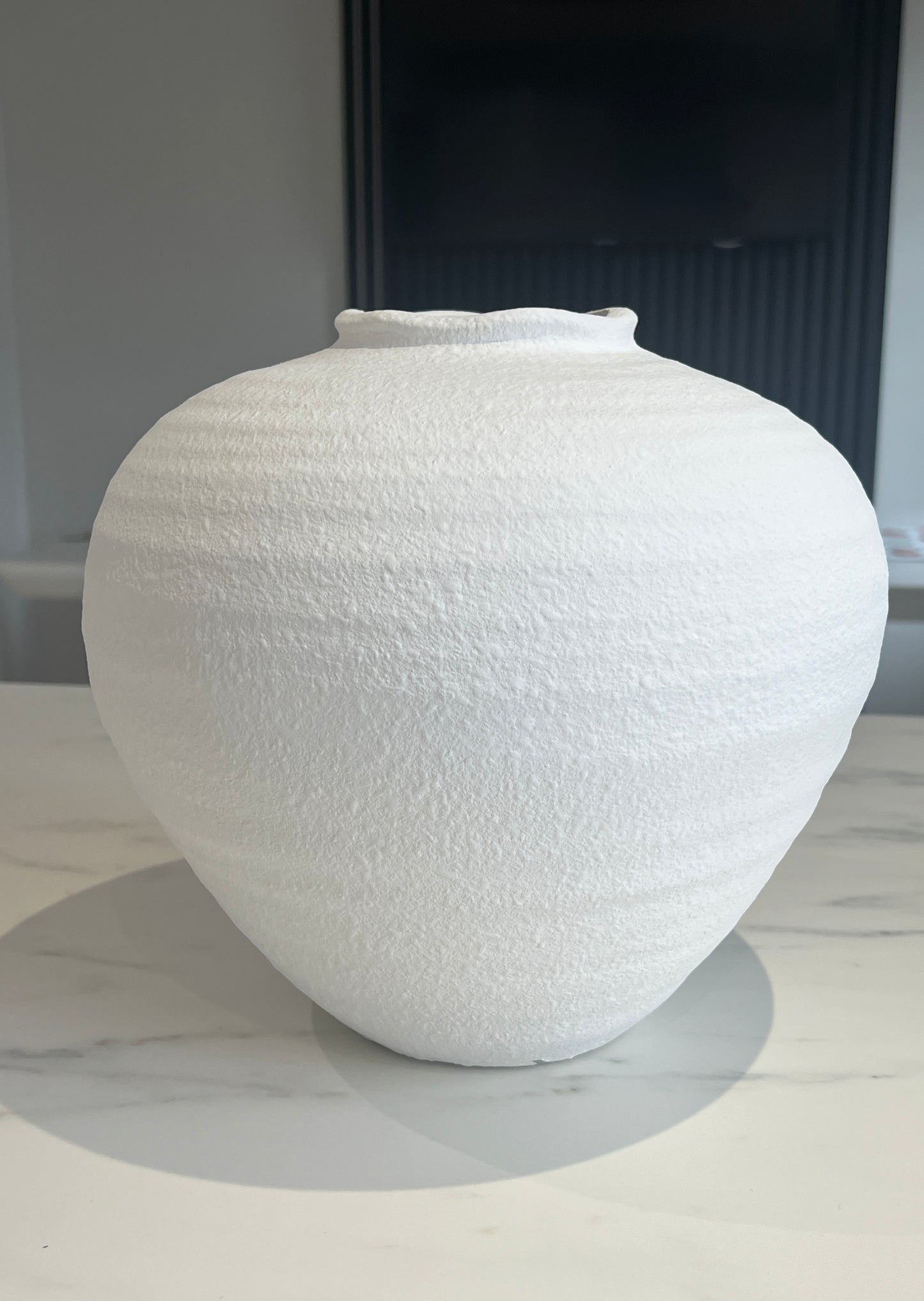 Matte White Ceramic Vase