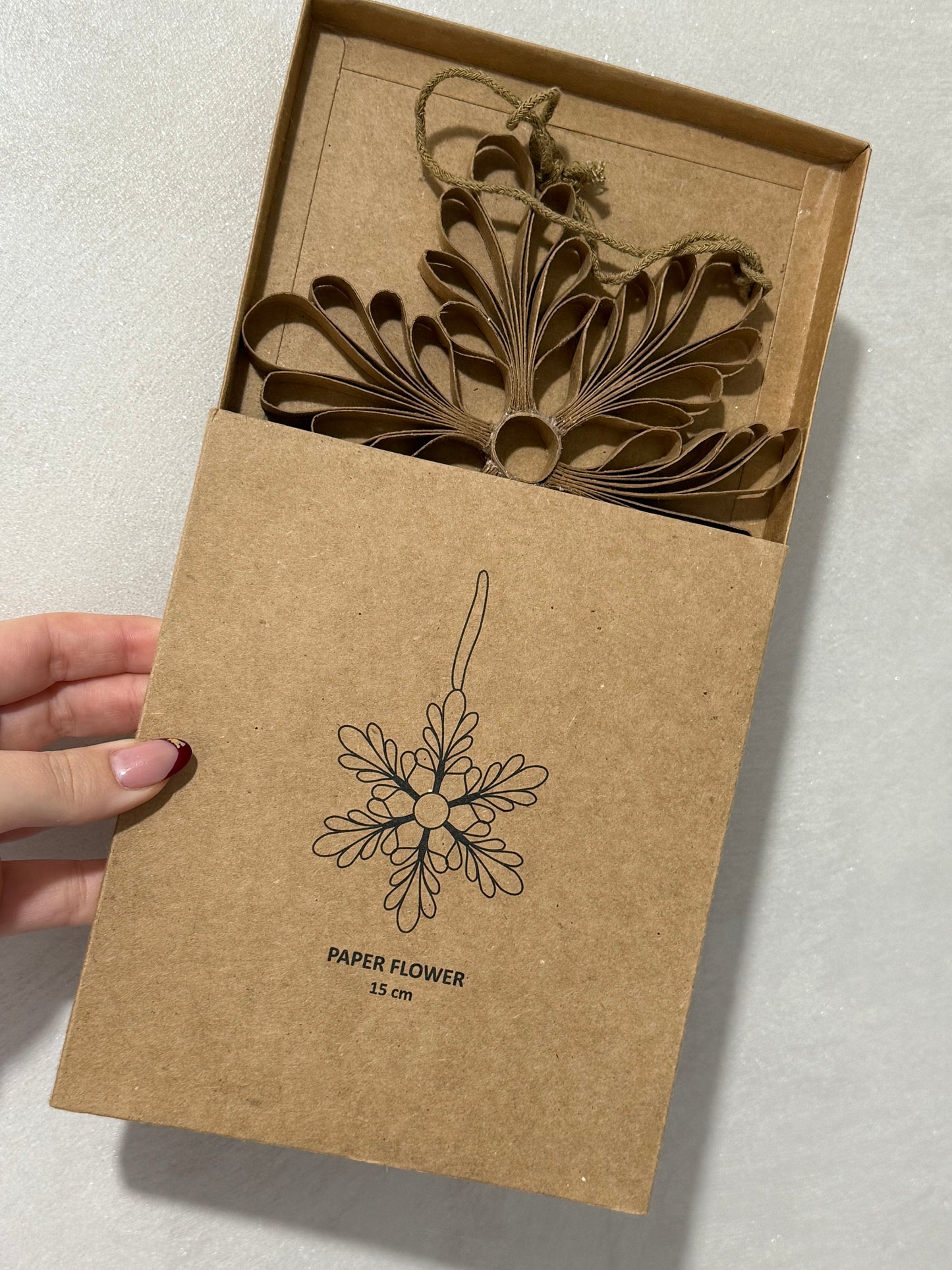 Kraft Paper Snowflake Decoration