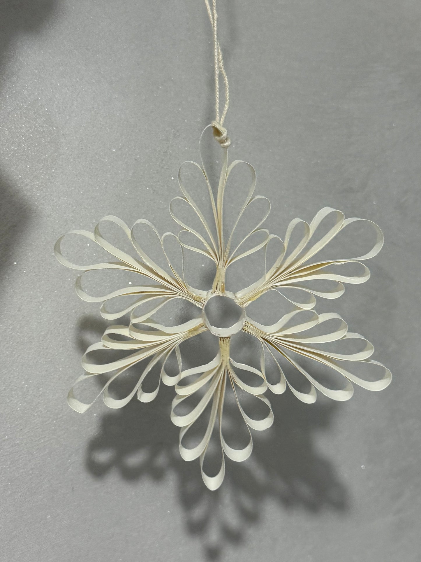 White Paper Snowflake Decoration