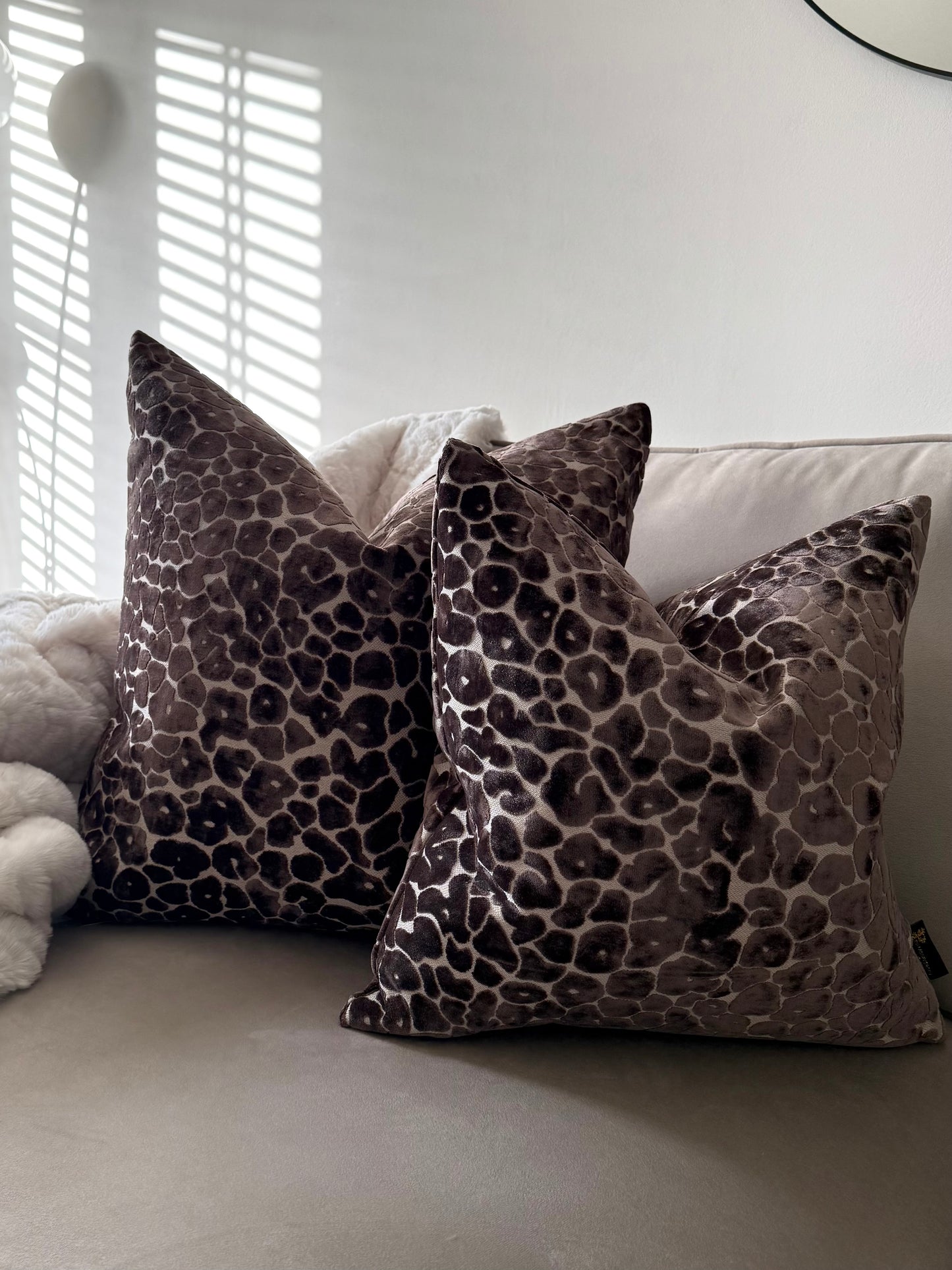 Spot On Chocolate Cushion 16”