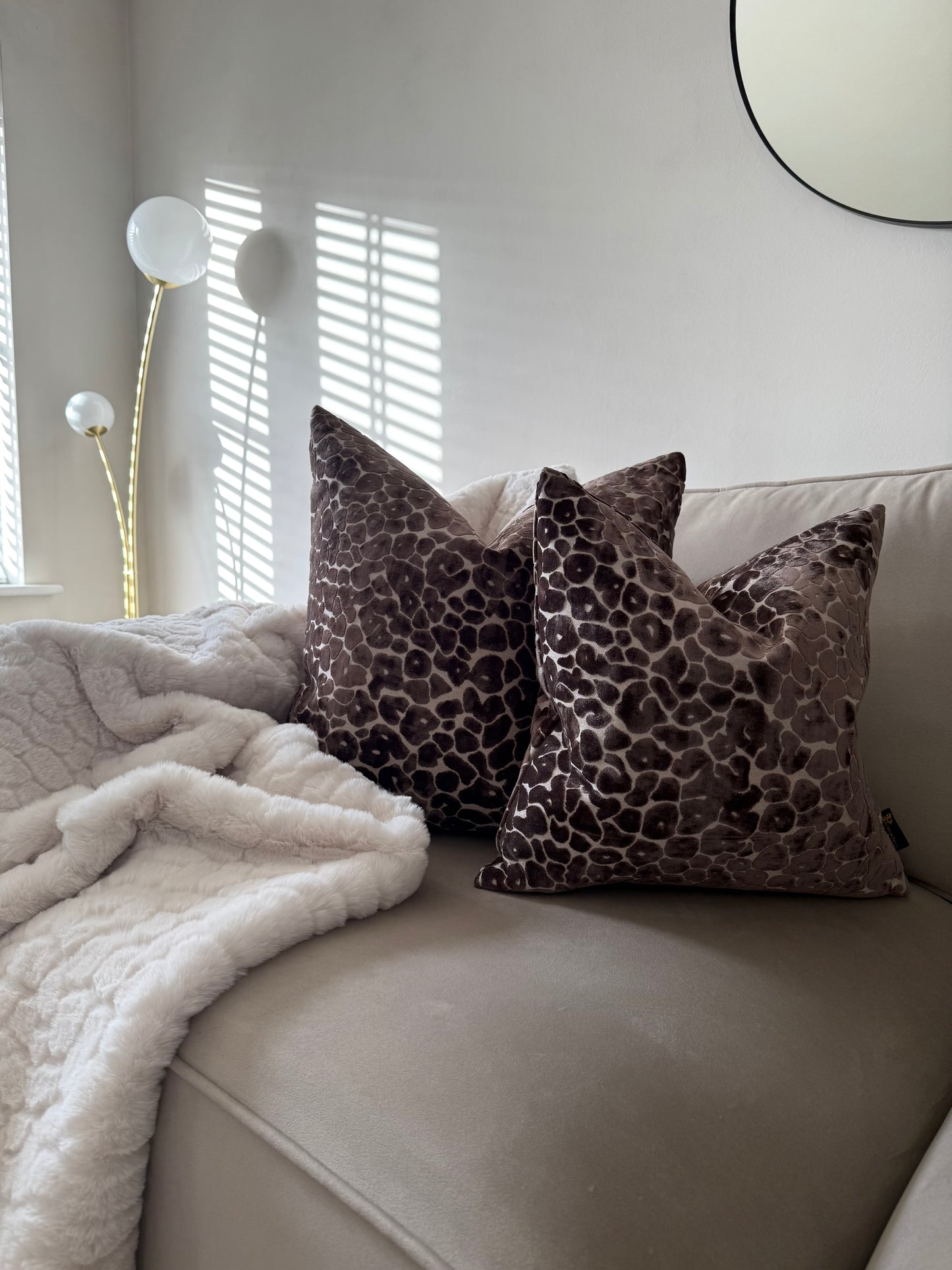 Spot On Chocolate Large Cushion 22"