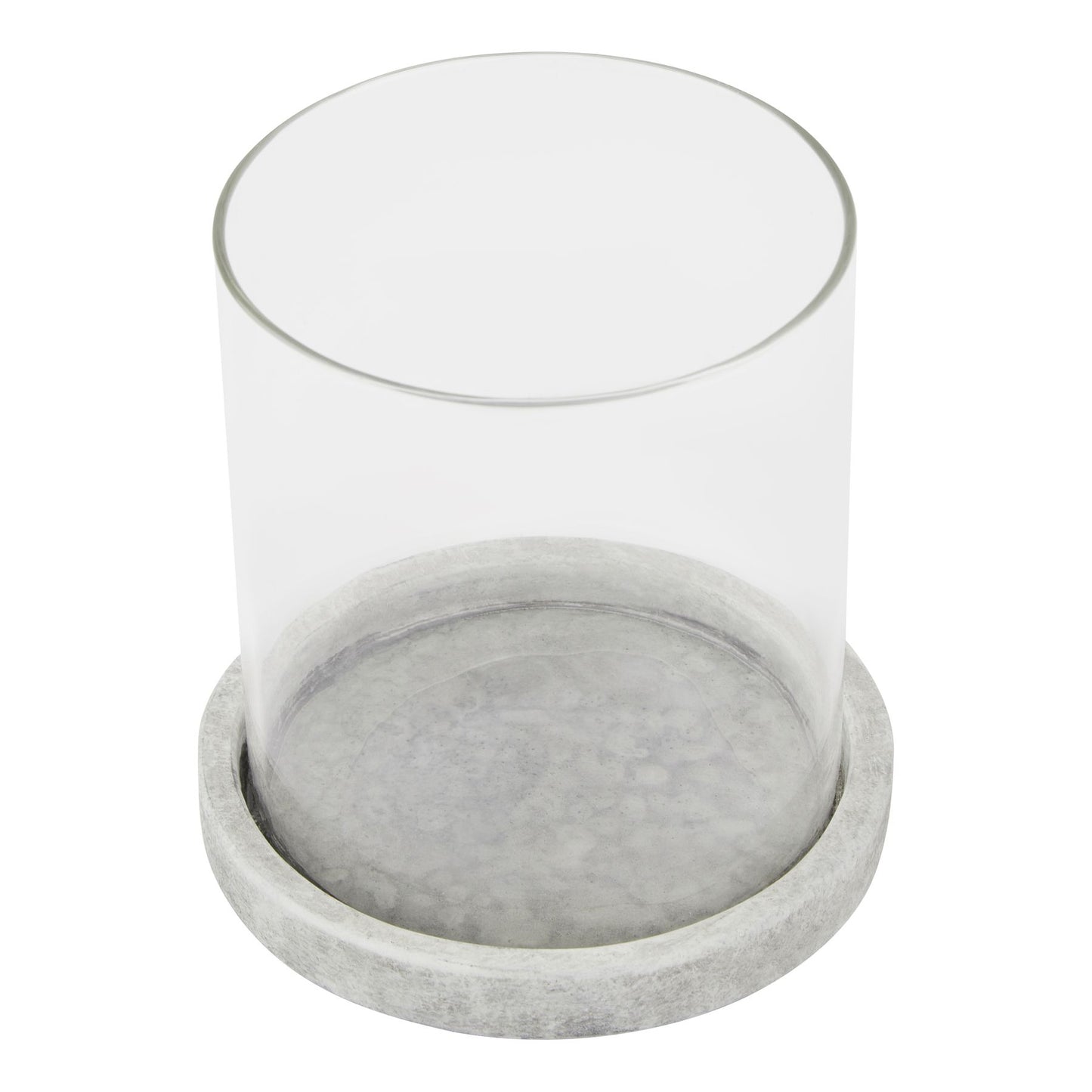 Large Stone Hurricane Candle Holder