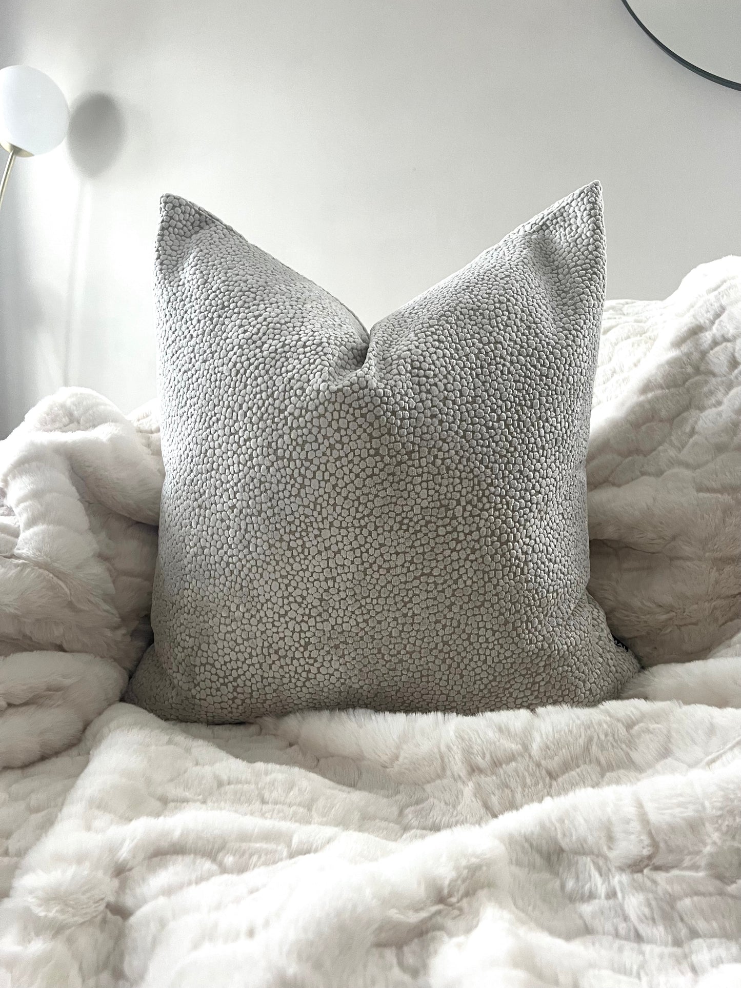 Bingham Cream Large Cushion 22"