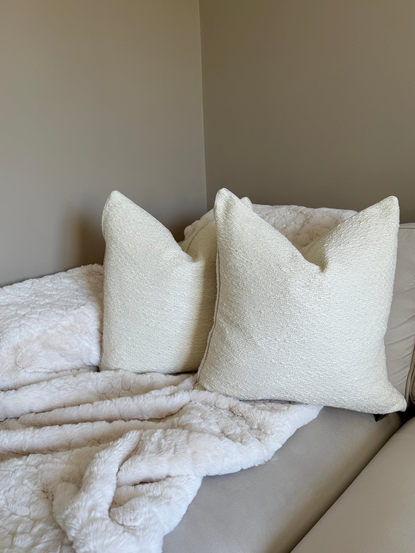 Mura Large Natural Cushion 22”