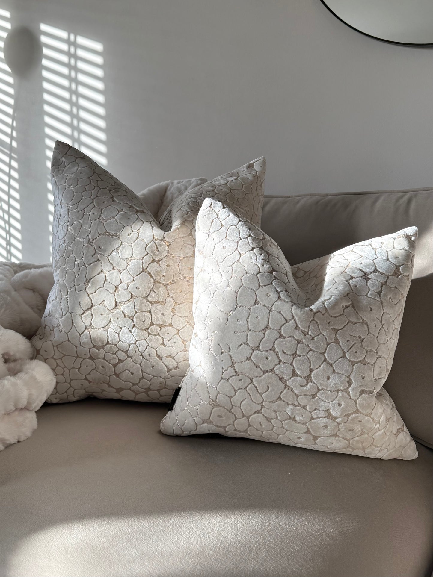 Spot On Ivory Large Cushion 22"