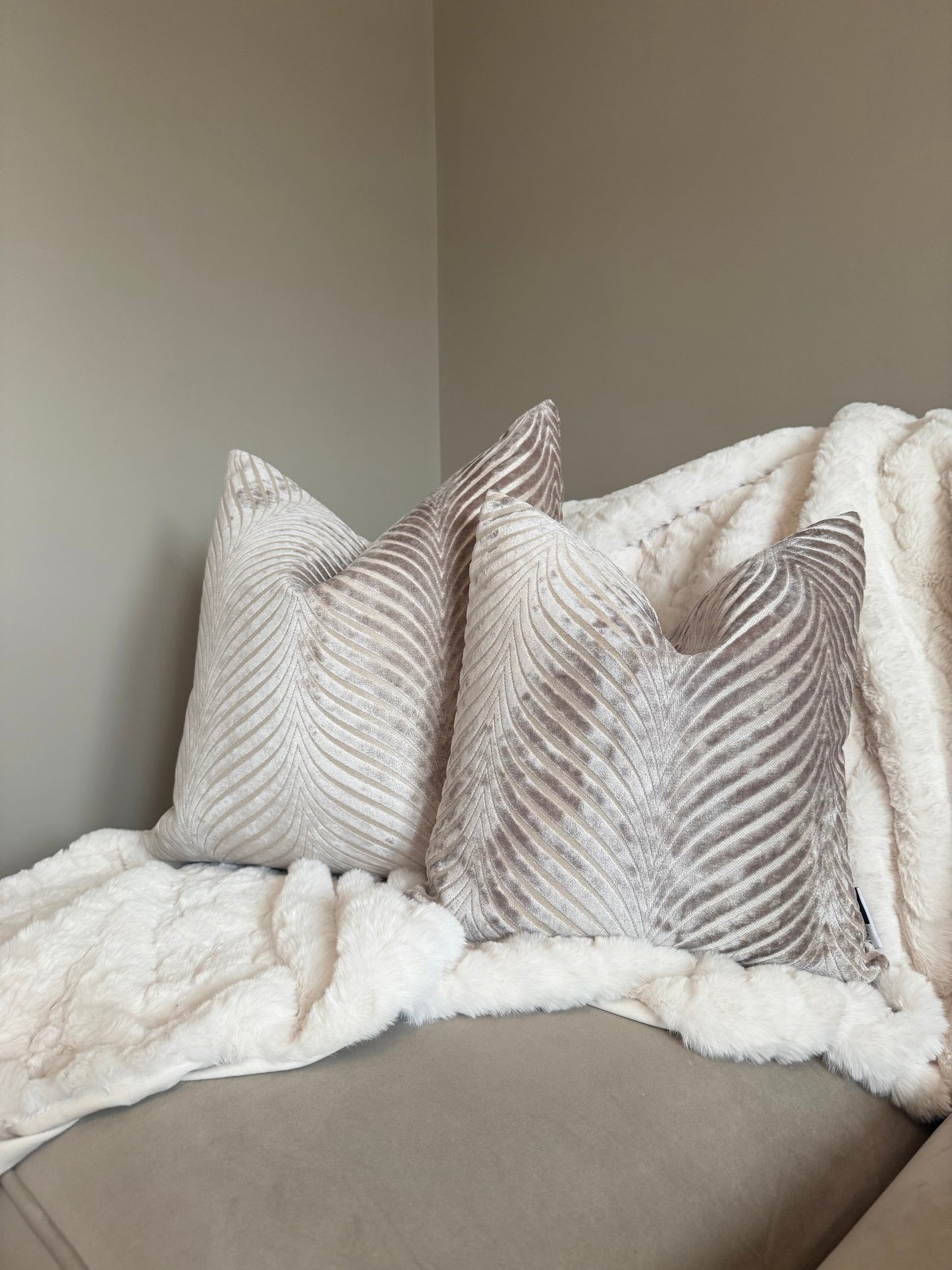 Rada Taupe Large Cushion 22"