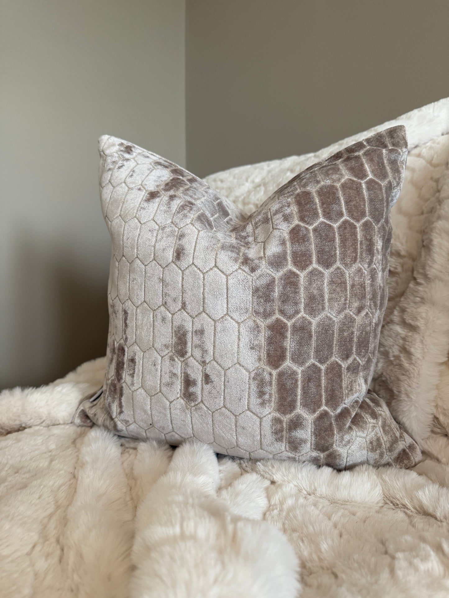 Albie Taupe Cushion 16"