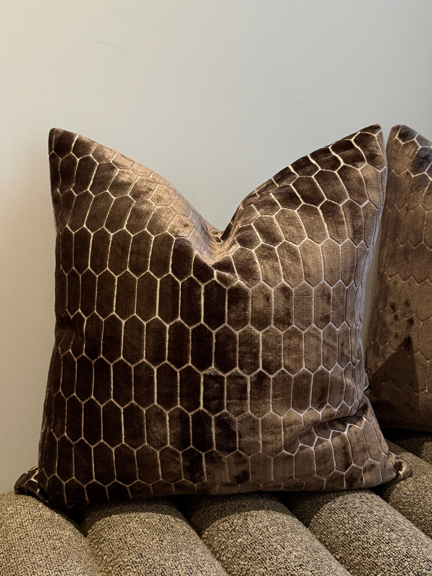 Albie Chocolate Cushion 16"