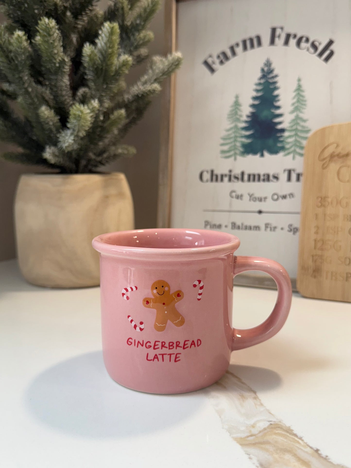 Pink Gingerbread Latte Mug