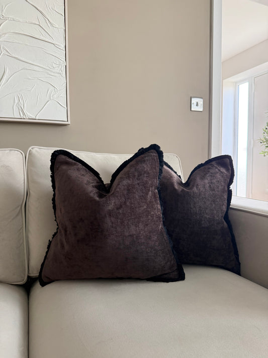 PM Curtain Call Chocolate Brown Cushion