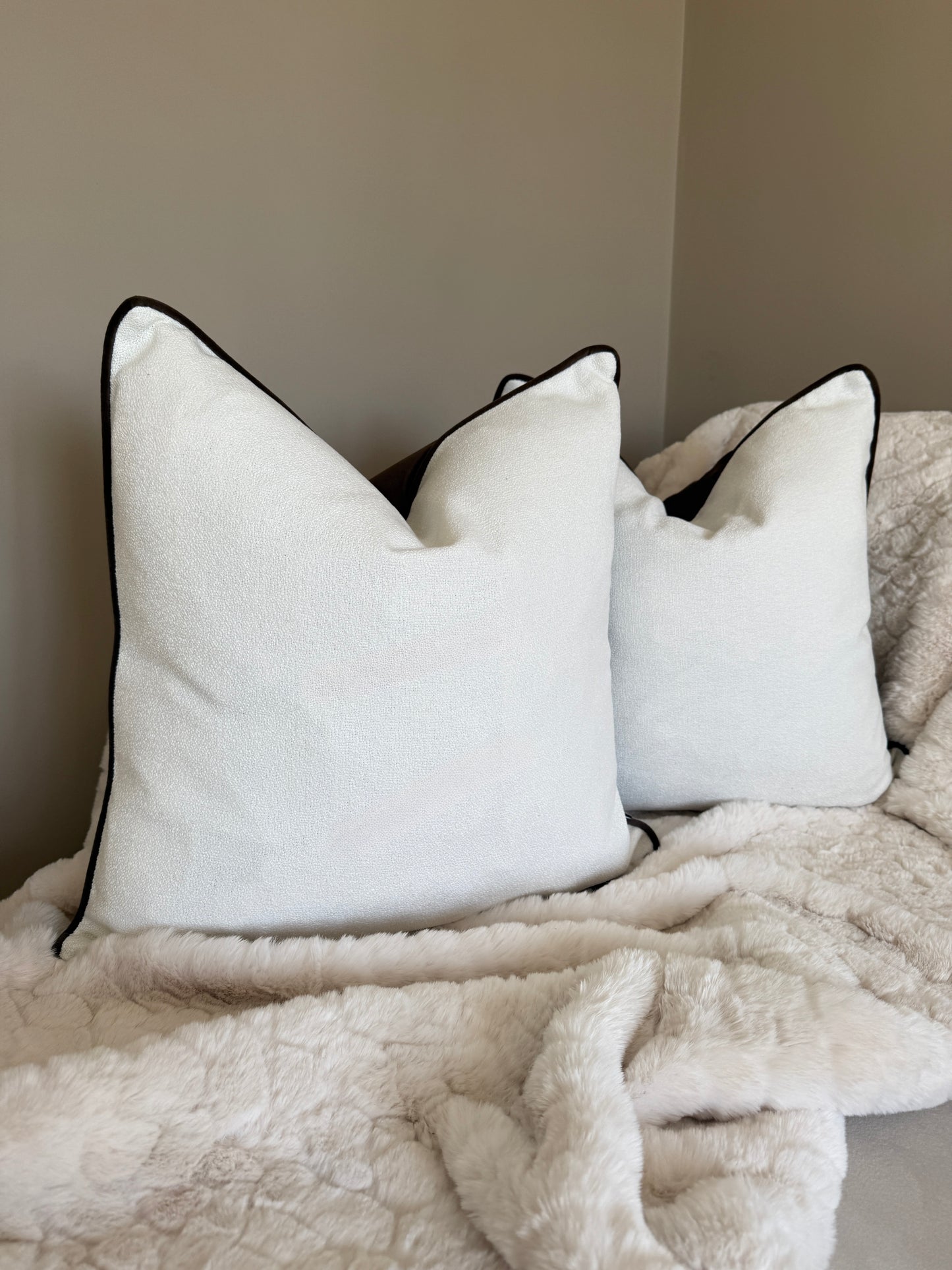 Kivo Large Chocolate Cushion 22”