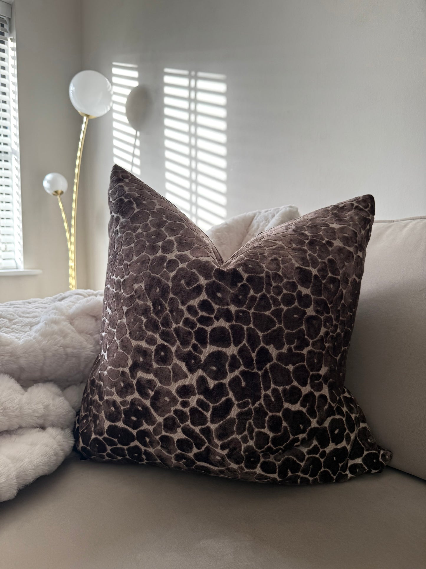 Spot On Chocolate Large Cushion 22"