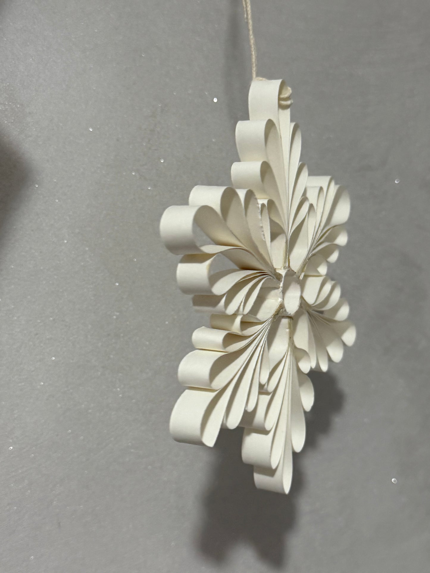 White Paper Snowflake Decoration