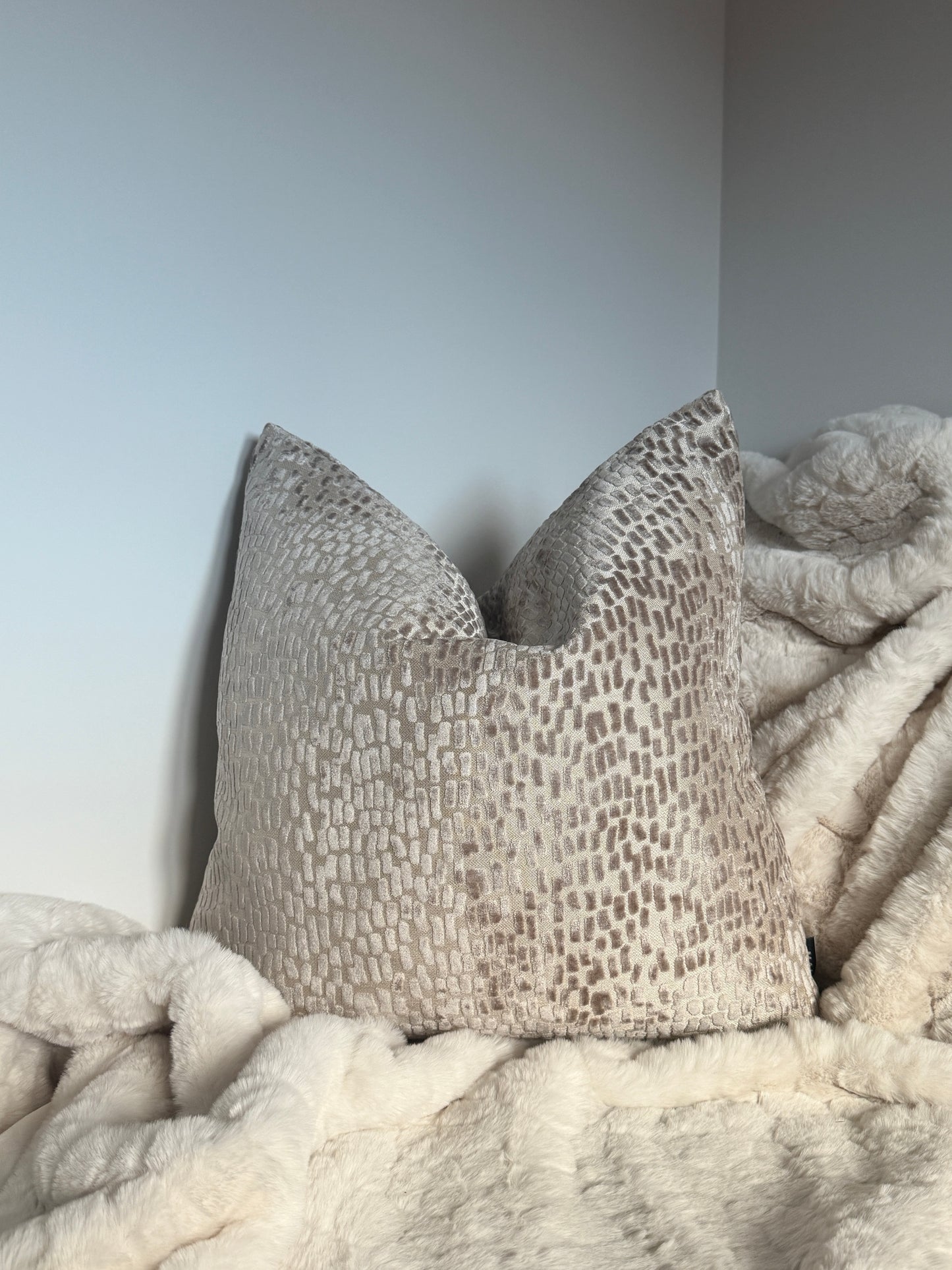 Melody Taupe Large Cushion 22”