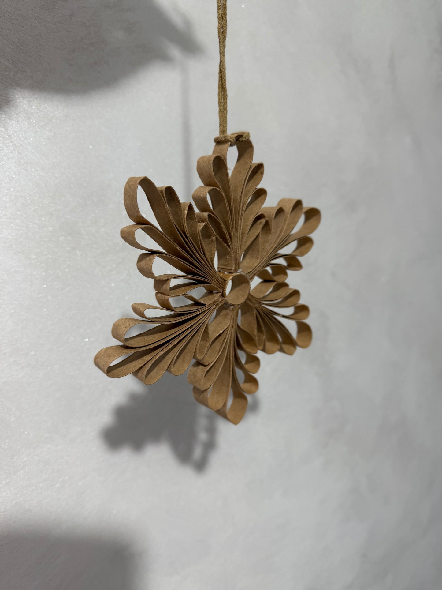 Kraft Paper Snowflake Decoration