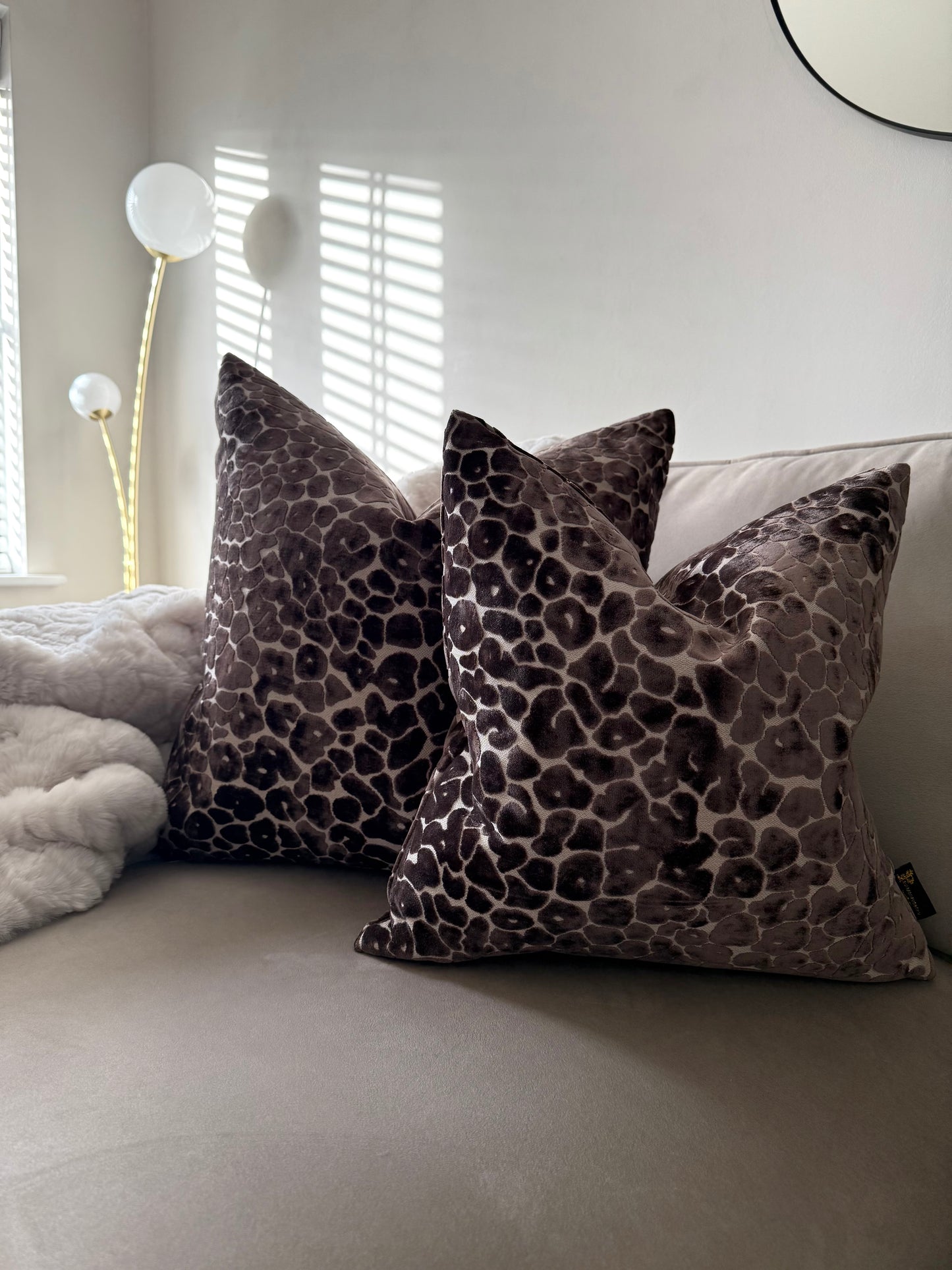 Spot On Chocolate Large Cushion 22"