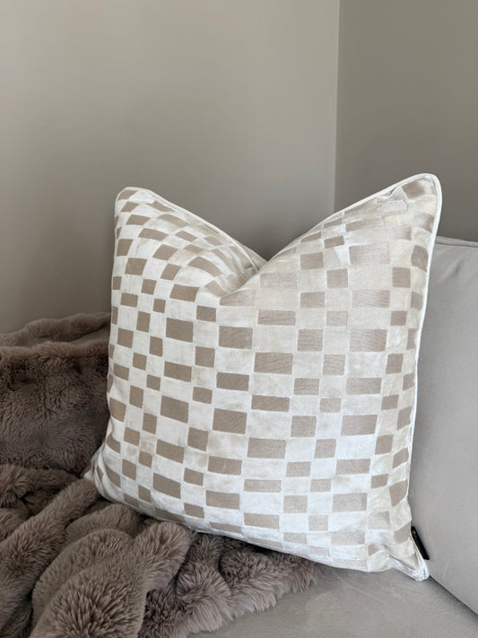 PM Modblock Ivory Large Cushion