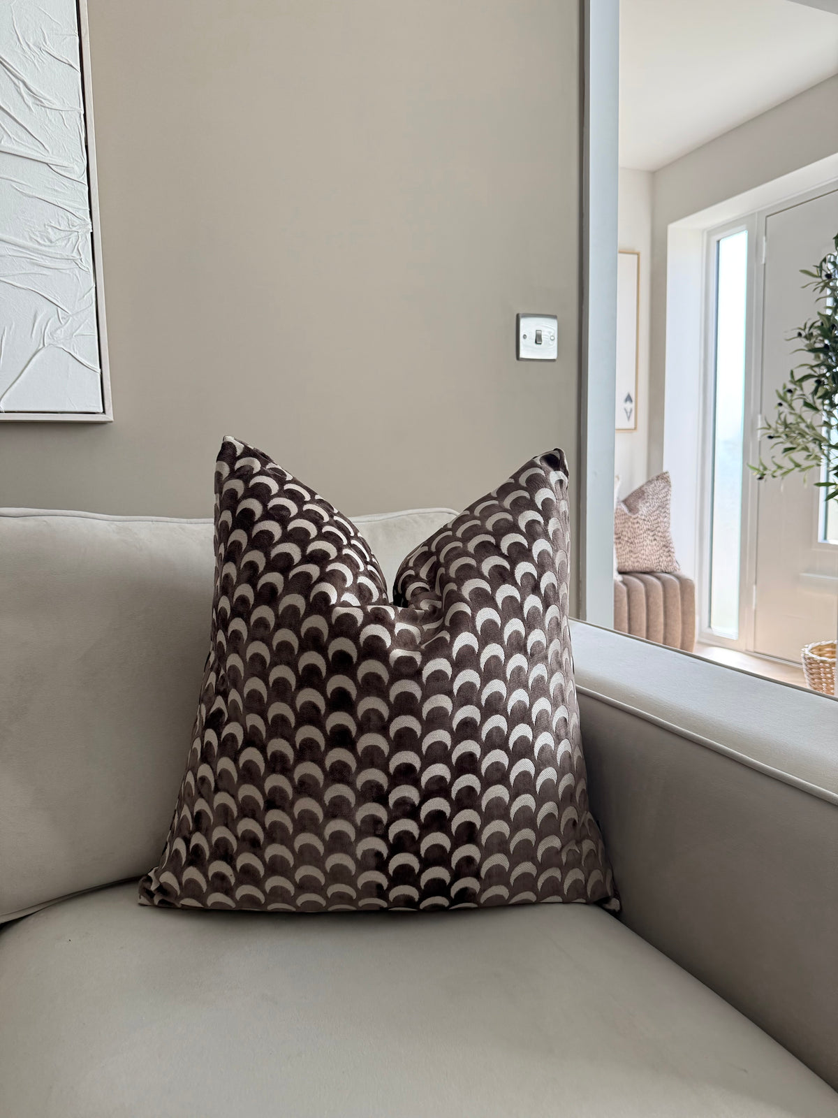 Soli Chocolate Large Cushion