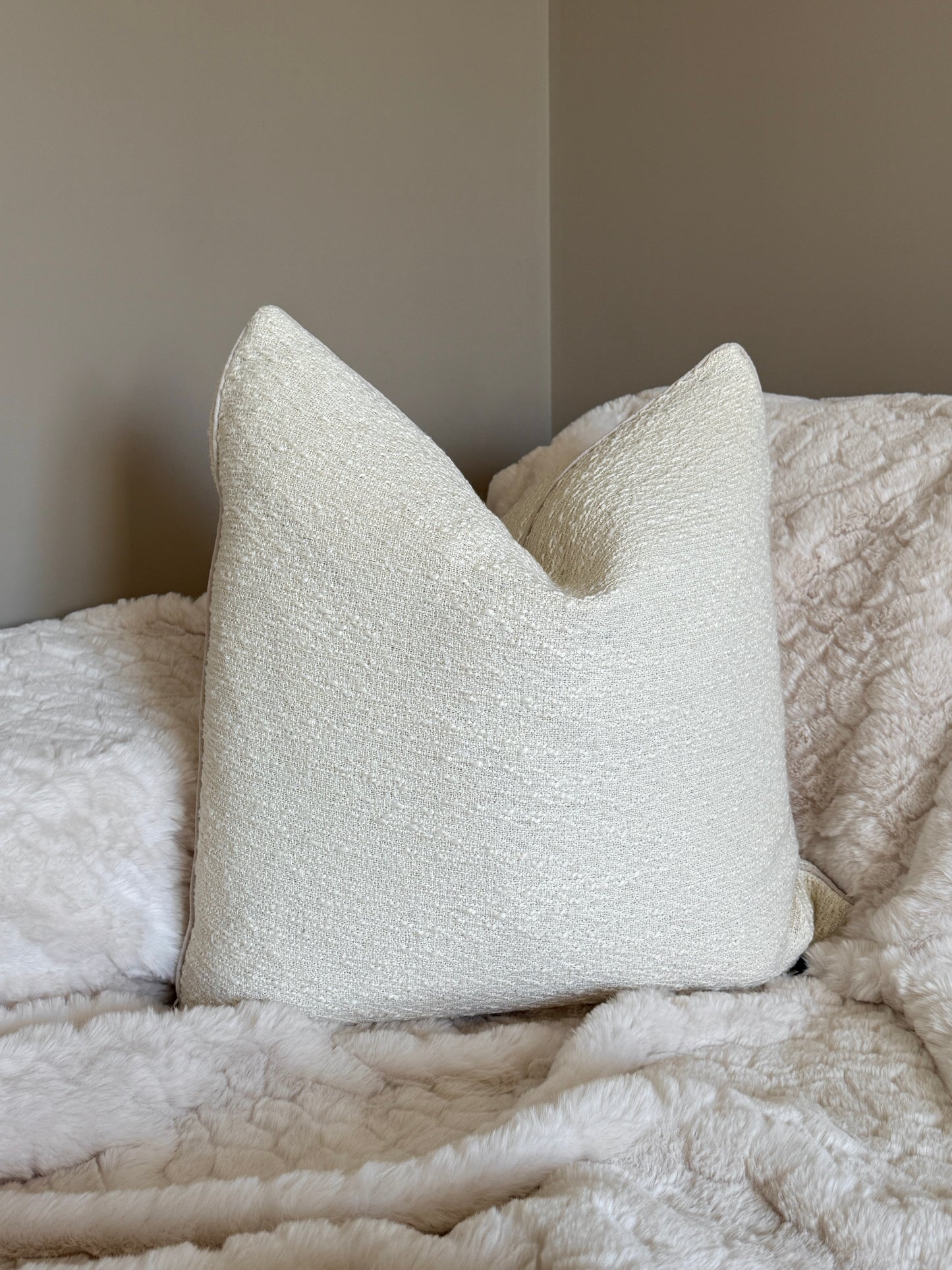 Mura Large Natural Cushion 22”