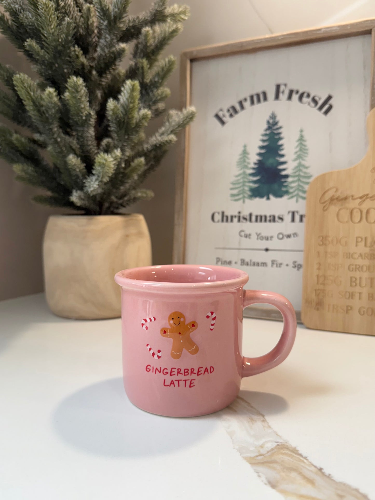 Pink Gingerbread Latte Mug
