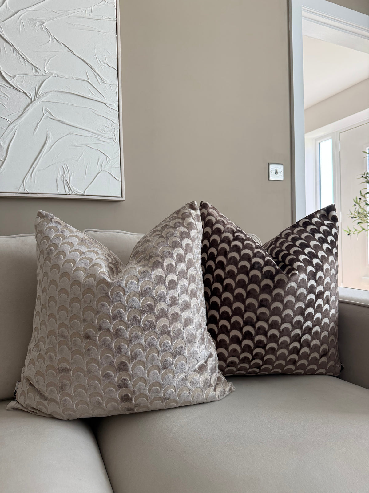 Soli Chocolate Large Cushion