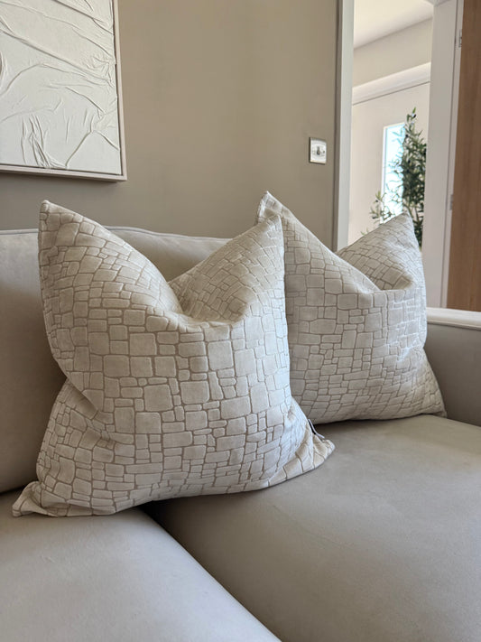 Bergen Ivory Large Cushion