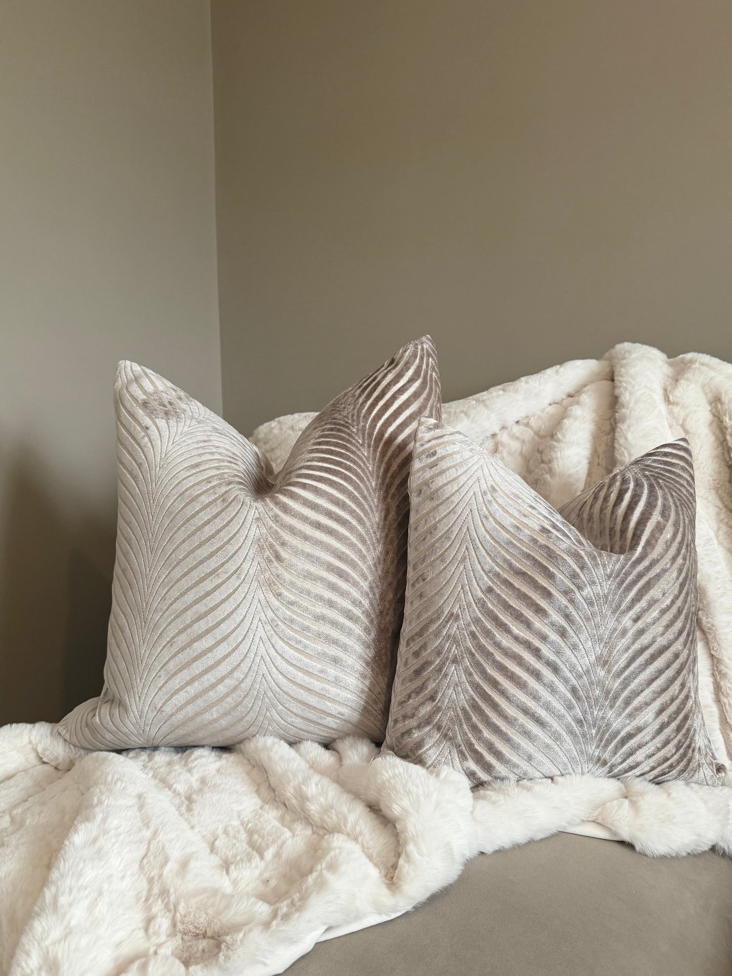 Rada Taupe Large Cushion 22"